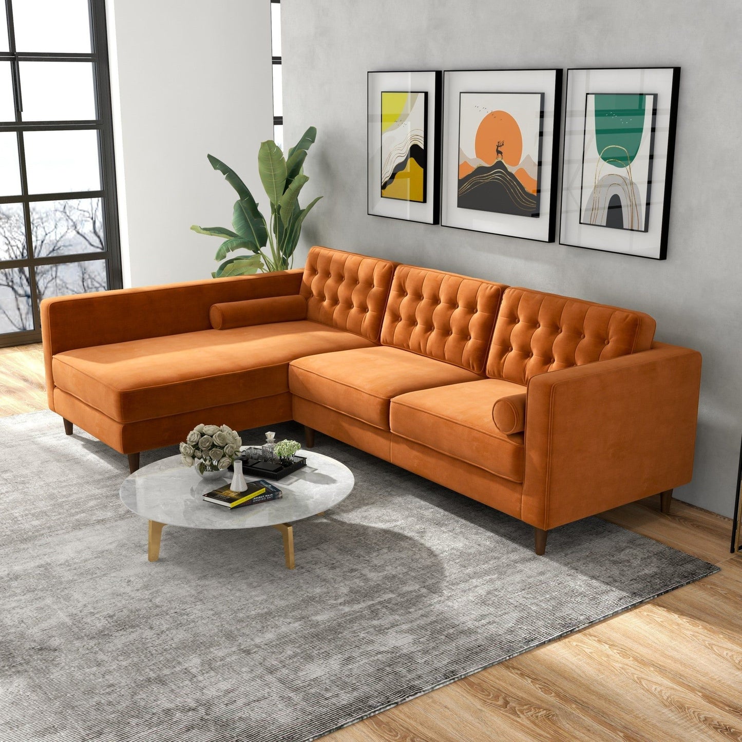 Christian - Mid-Century Modern Design Sectional Sofa