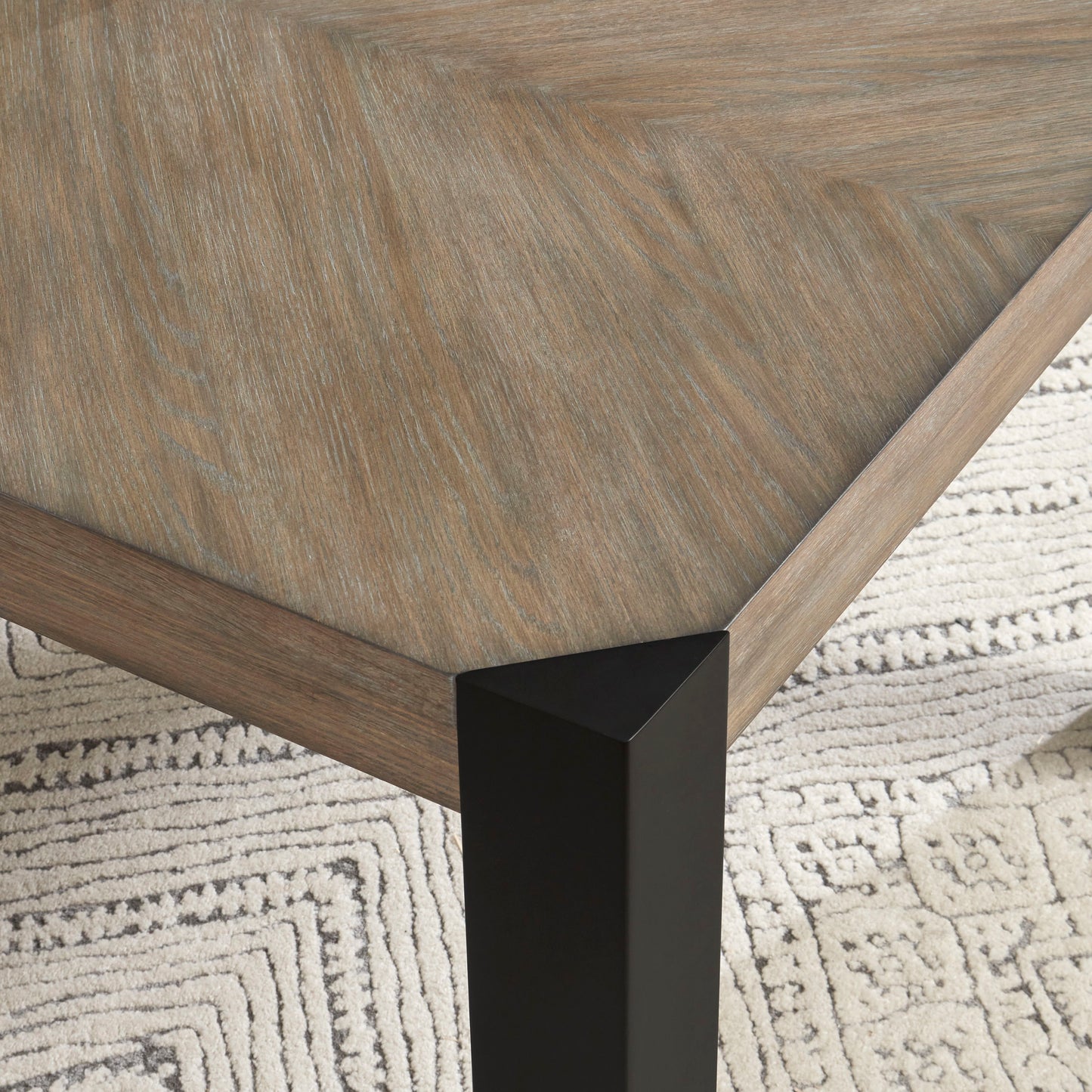 Cedar Fork - 54" Dining Square Counter Height Table - Smoked Arabica