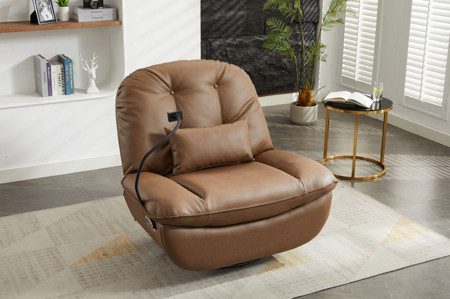 Power Recliner Swivel Glider USB Charger With Bluetooth Music Player, Sleep, Working, Game And Leisure