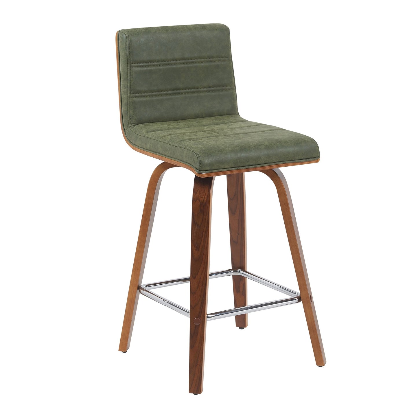 Vienna - Swivel Bar Stool - Walnut Base
