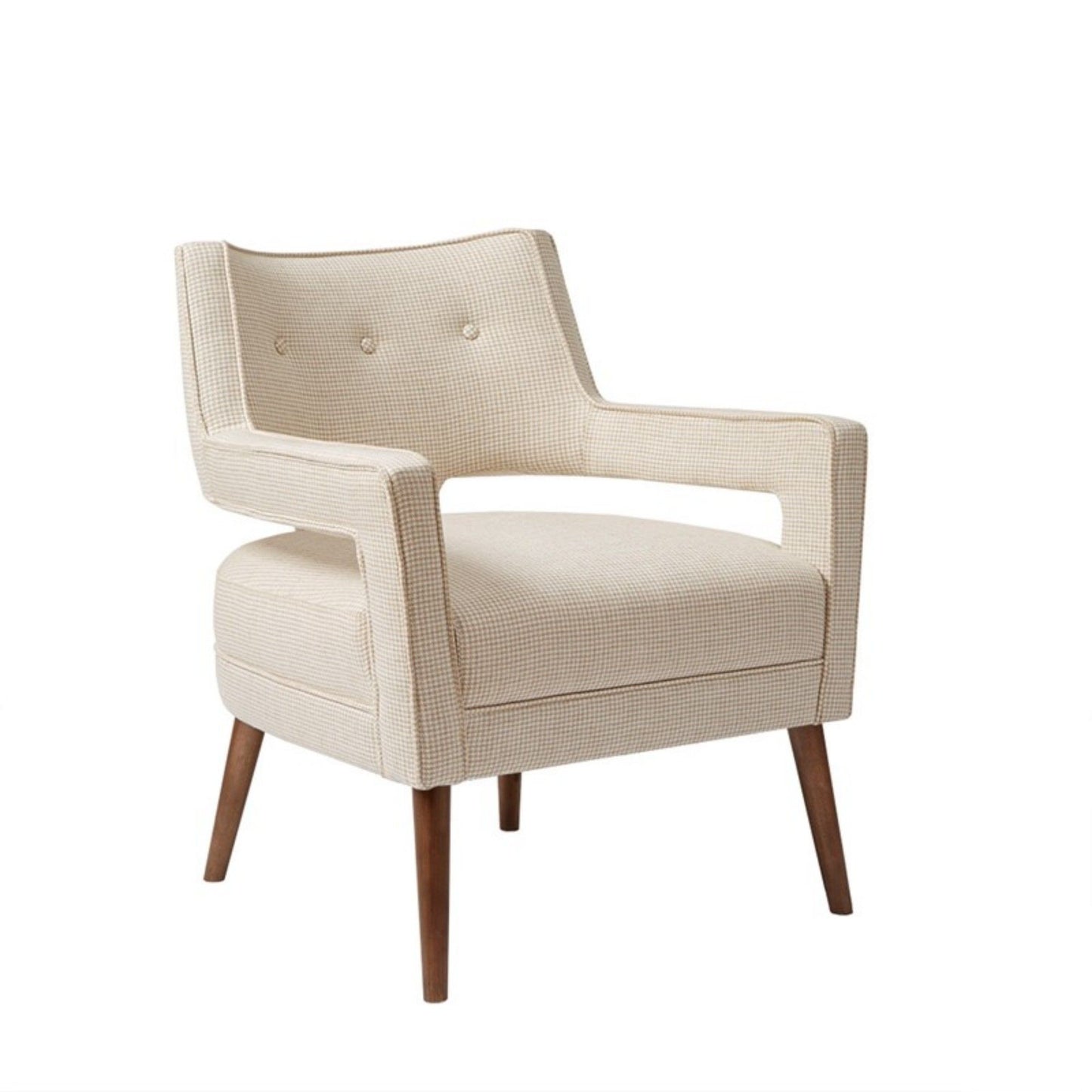 Palmer - Accent Chair Open Arm Design - Cream