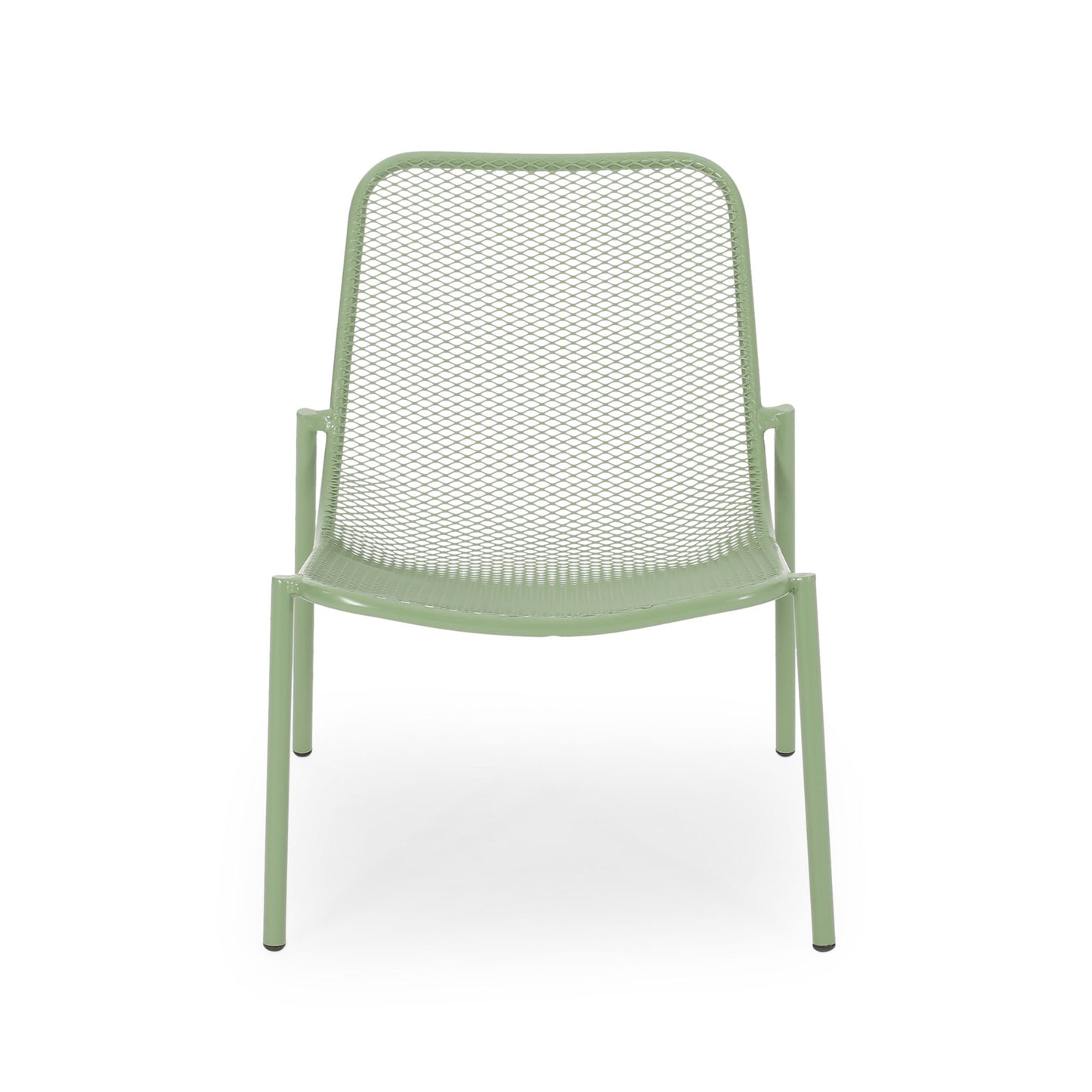 Outdoor Iron Chair With Mesh Design