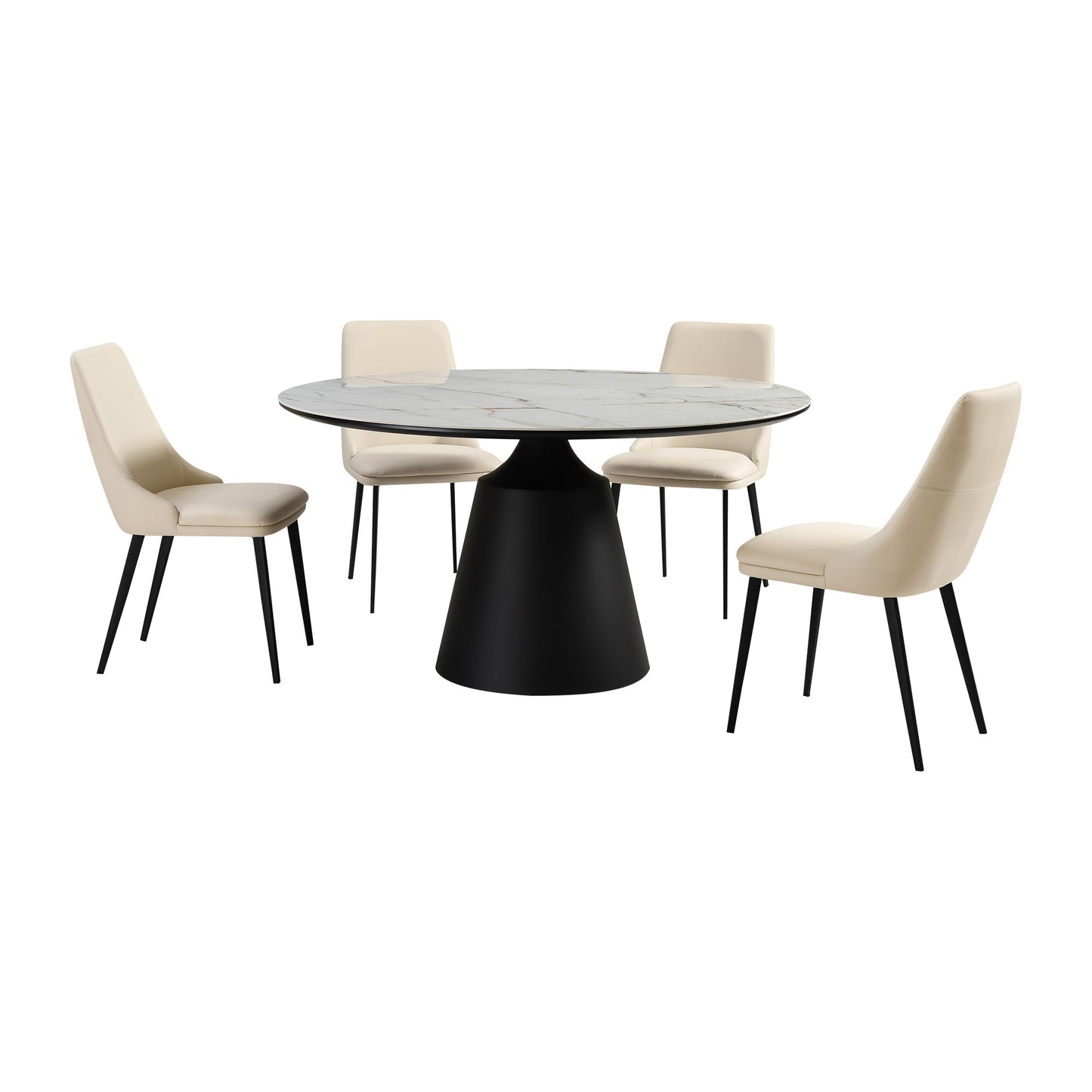 Knox Genesis - Dining Set Stone Top And Chairs