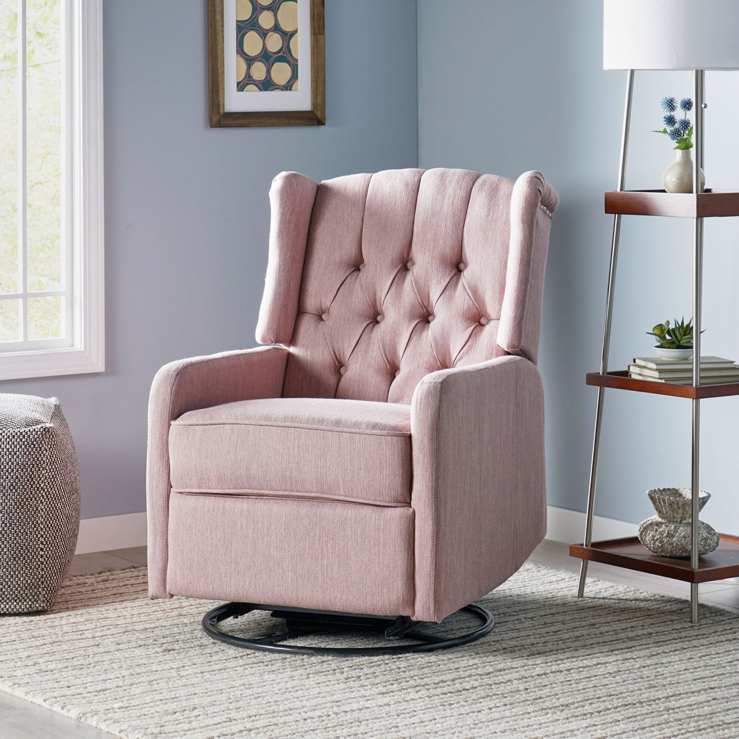 Classic Design, Manual Recliner Chair With 360 Degree Swivel