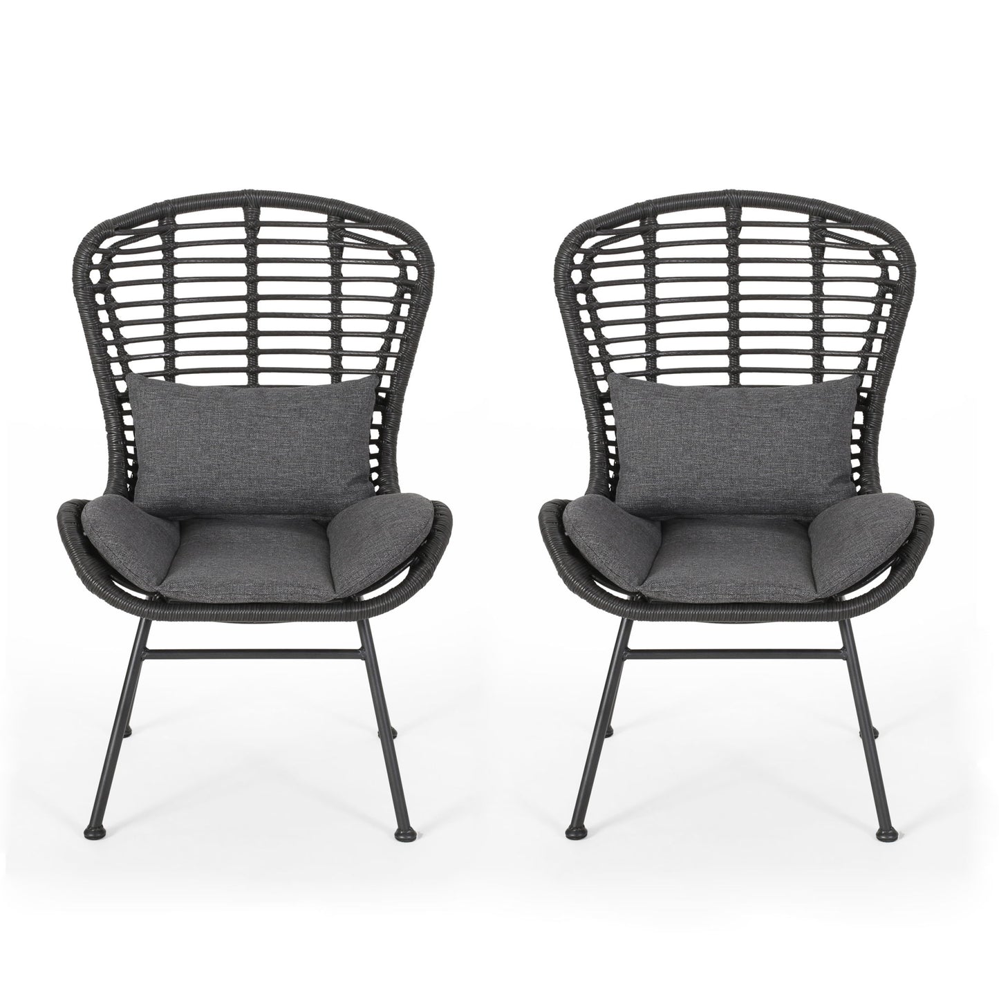 Calypso - Outdoor Chair With Water Resistance Cushion And Iron Frame