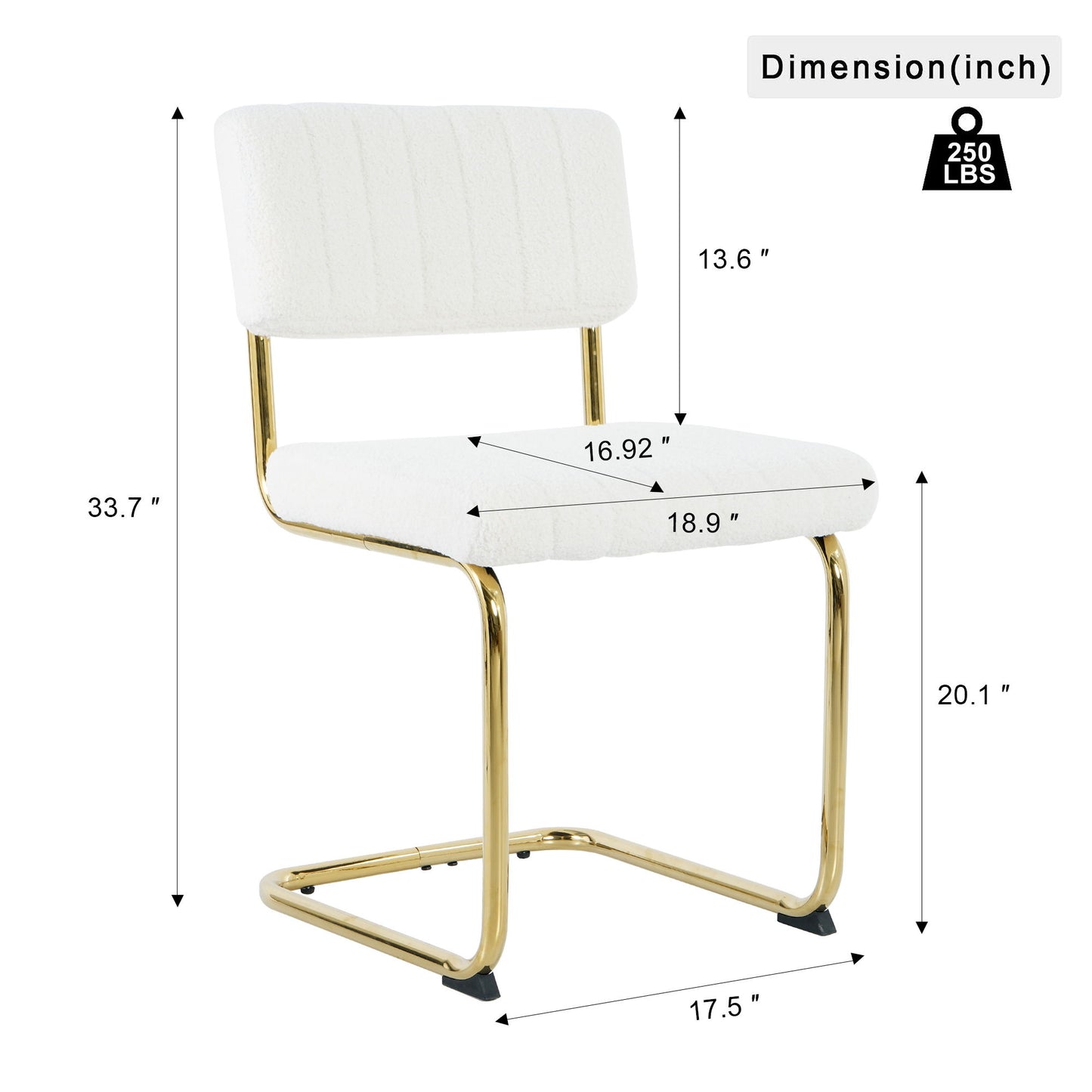 Modern Light Luxury Dining Chair With Metal Legs And Bow Design