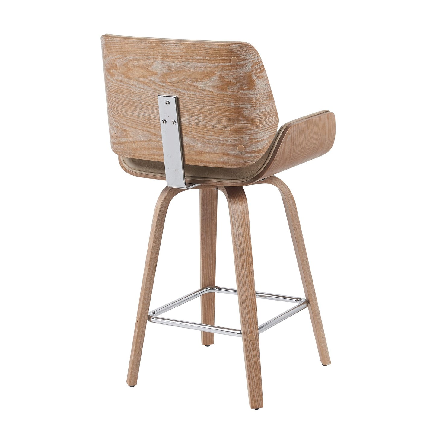 Tyler - Swivel Bar Stool - Light Brown