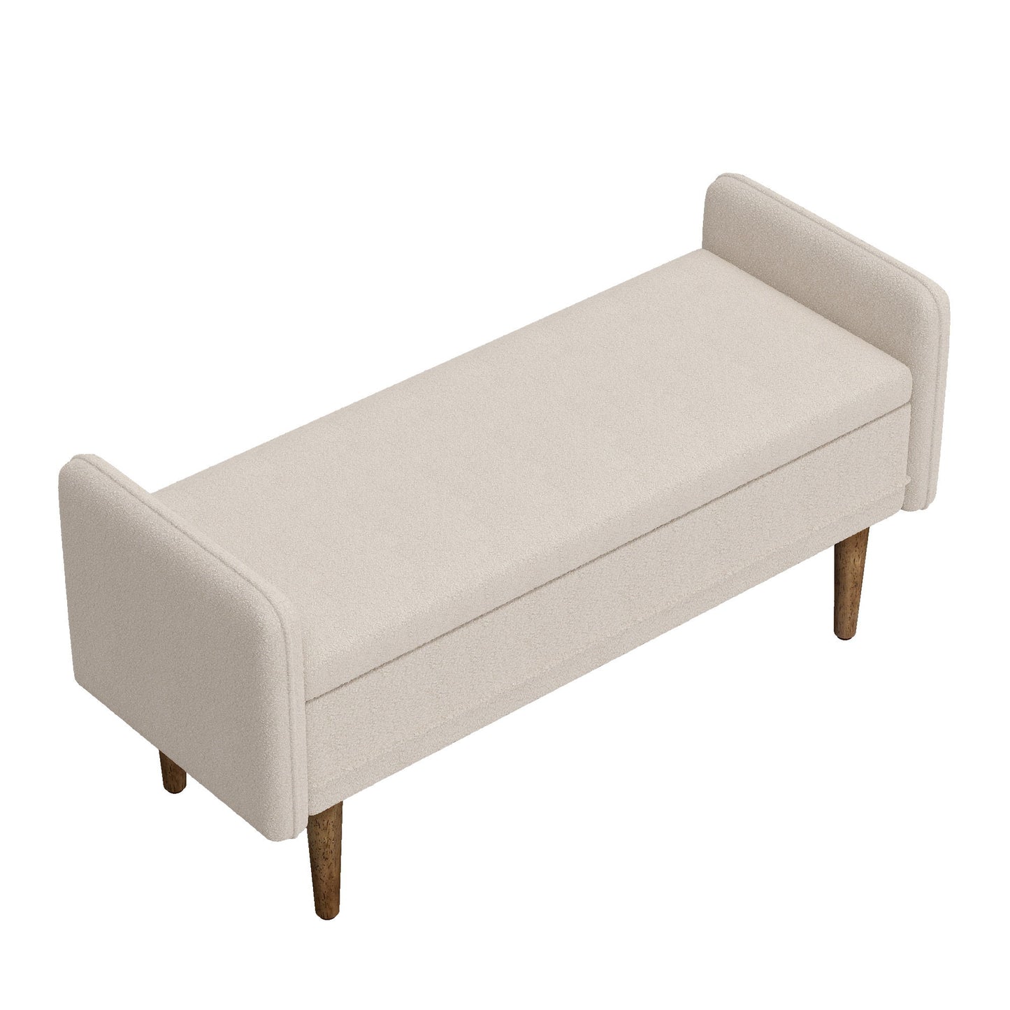 Teddy Velvet Storage Stool With Storage Space For Apartments
