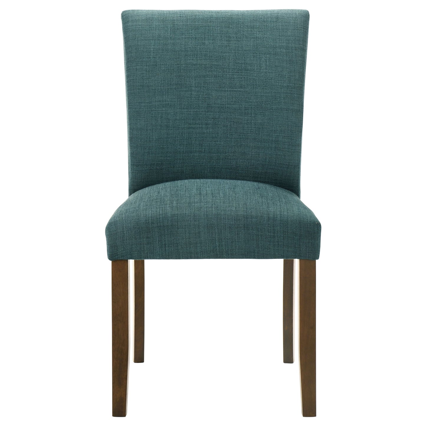 Luxe Upholstered Dining Side Chairs With Gently Curved Back (Set of 2)