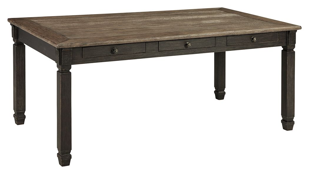Tyler Creek - Black / Gray - Rectangular Dining Room Table