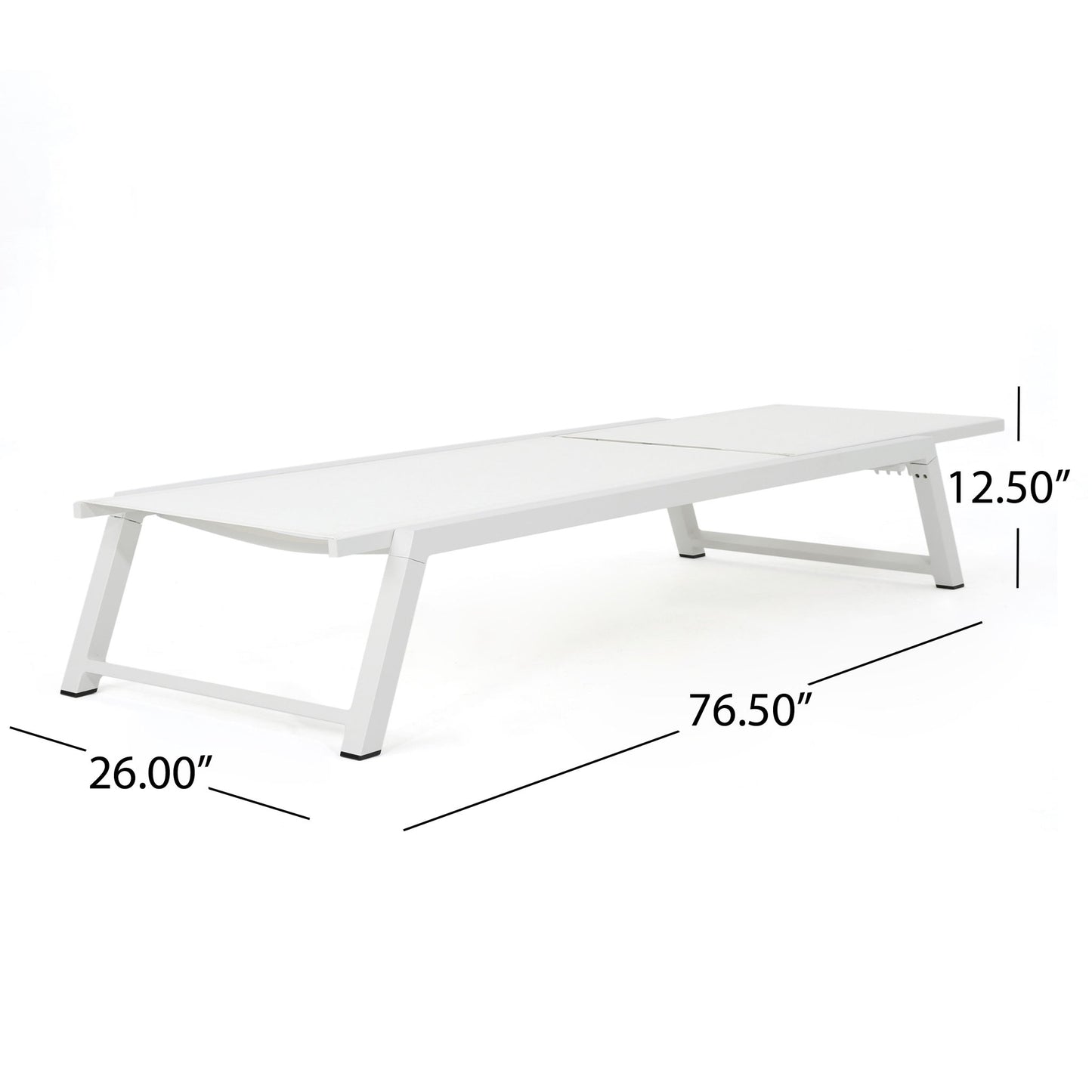 Myers - Modern Chaise Lounge Set With Adjustable Mesh Back