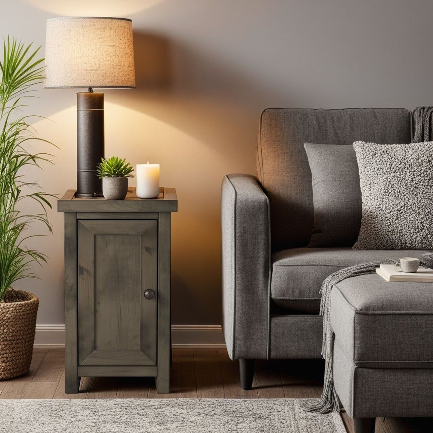 Joshua Creek - Chairside Table - Barnwood