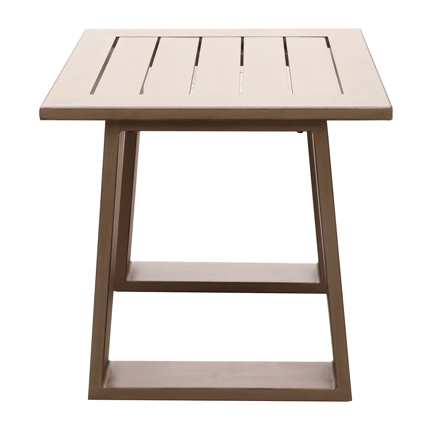 Traditional Style Outdoor Square End Table