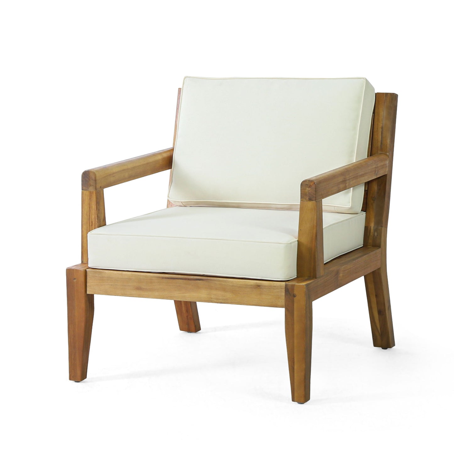 Outdoor Club Chair With Cushions (Set of 2) - Beige