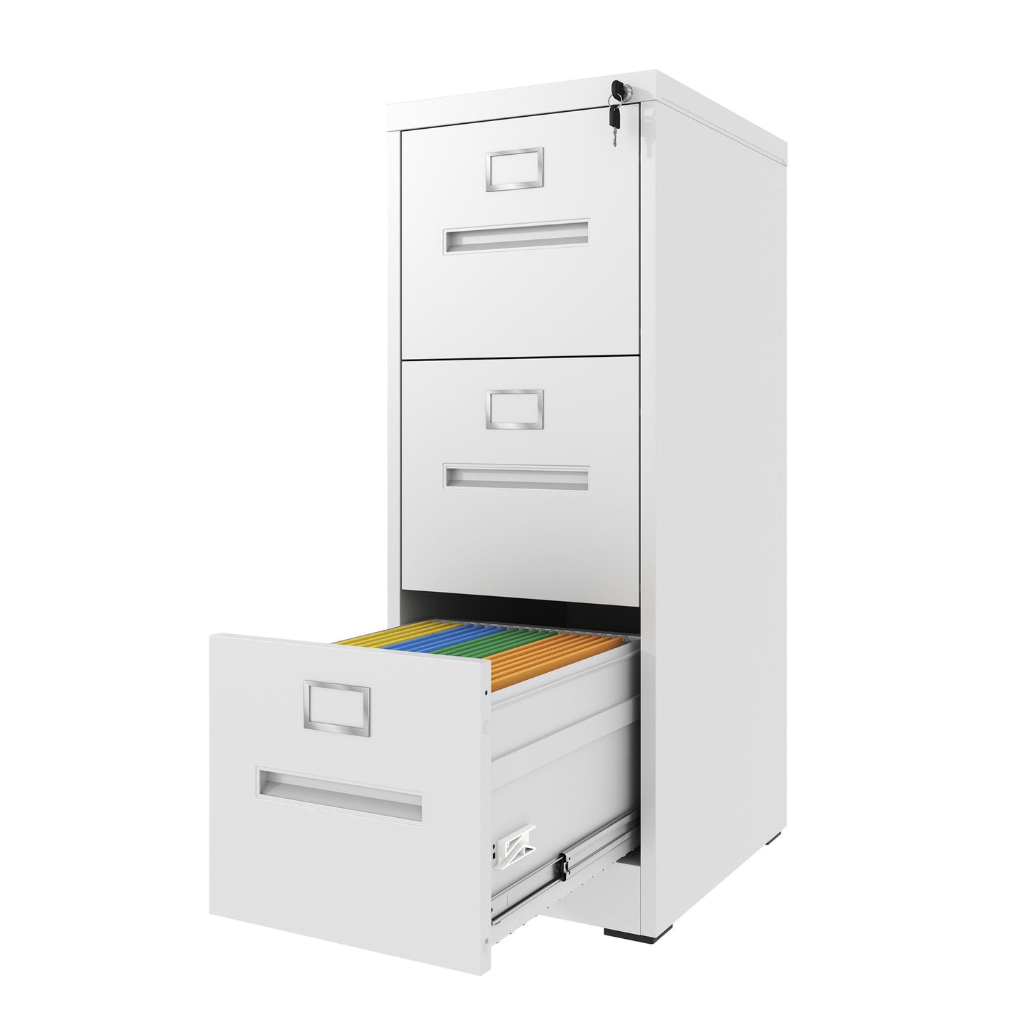 Premium Drawer File Cabinet With Lock, Metal Vertical Design, A4 Legal / Letter Size