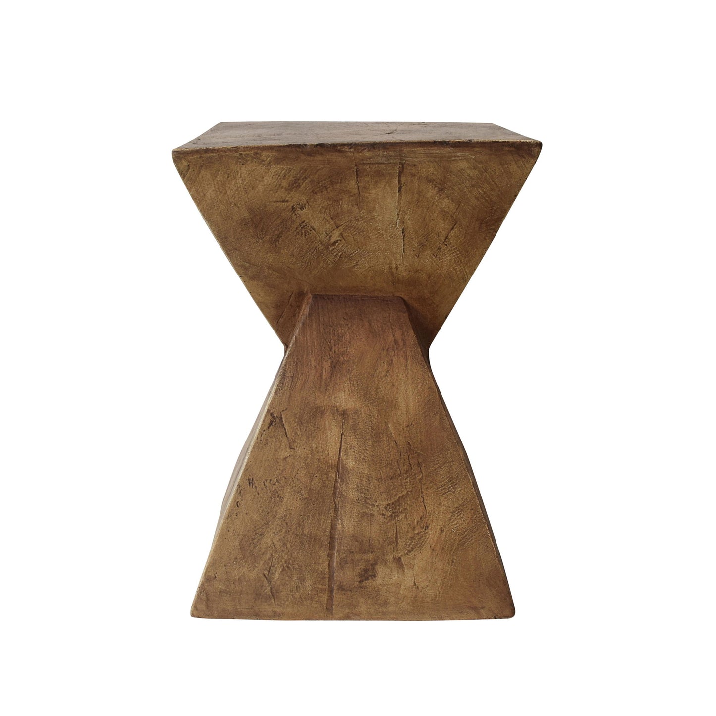 Flamboyant - Outdoor Side Table With Twisted Hourglass Shape