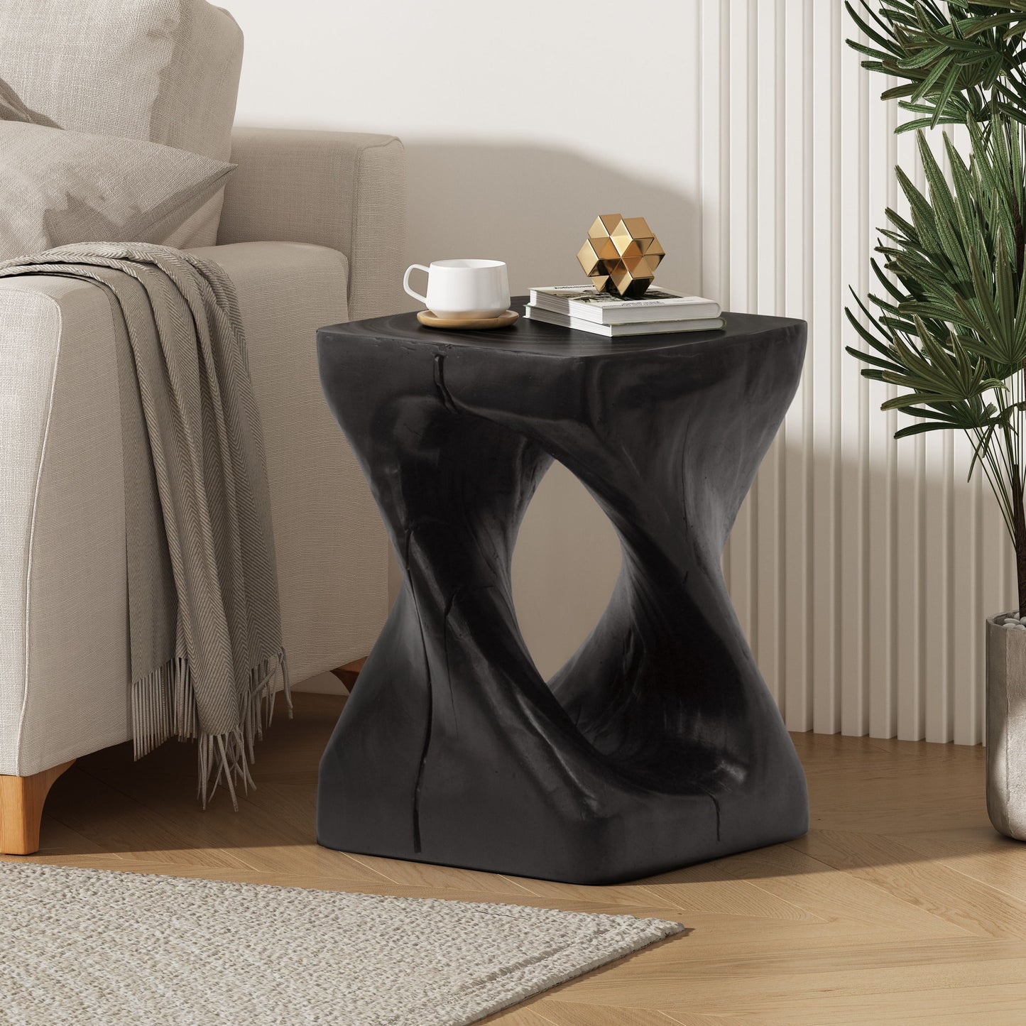 Twist Shape Side Table