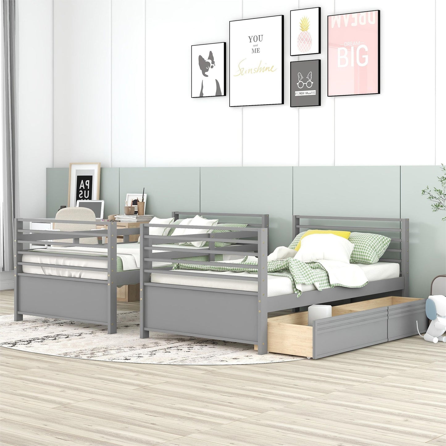 Bunk Bed With 2 Drawers
