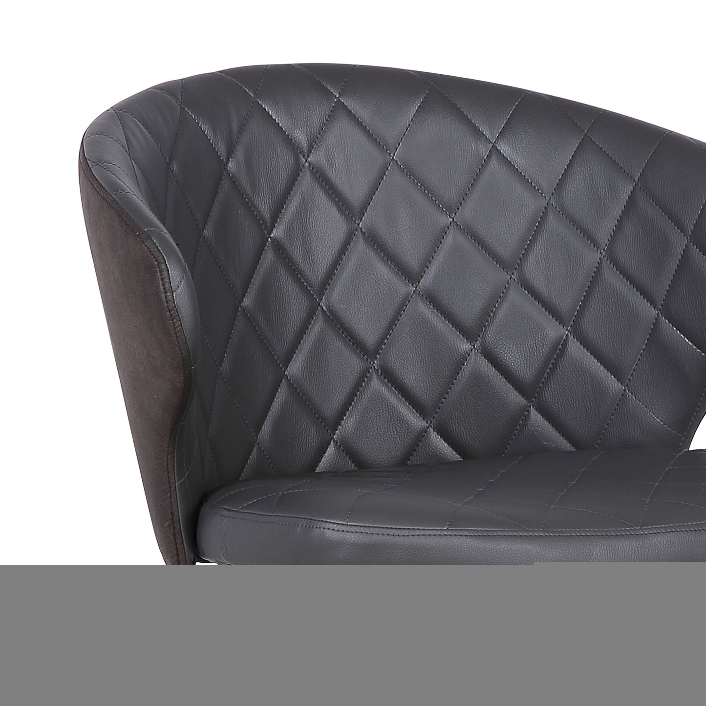 Ava - Dining Chair - Black Powder / Gray