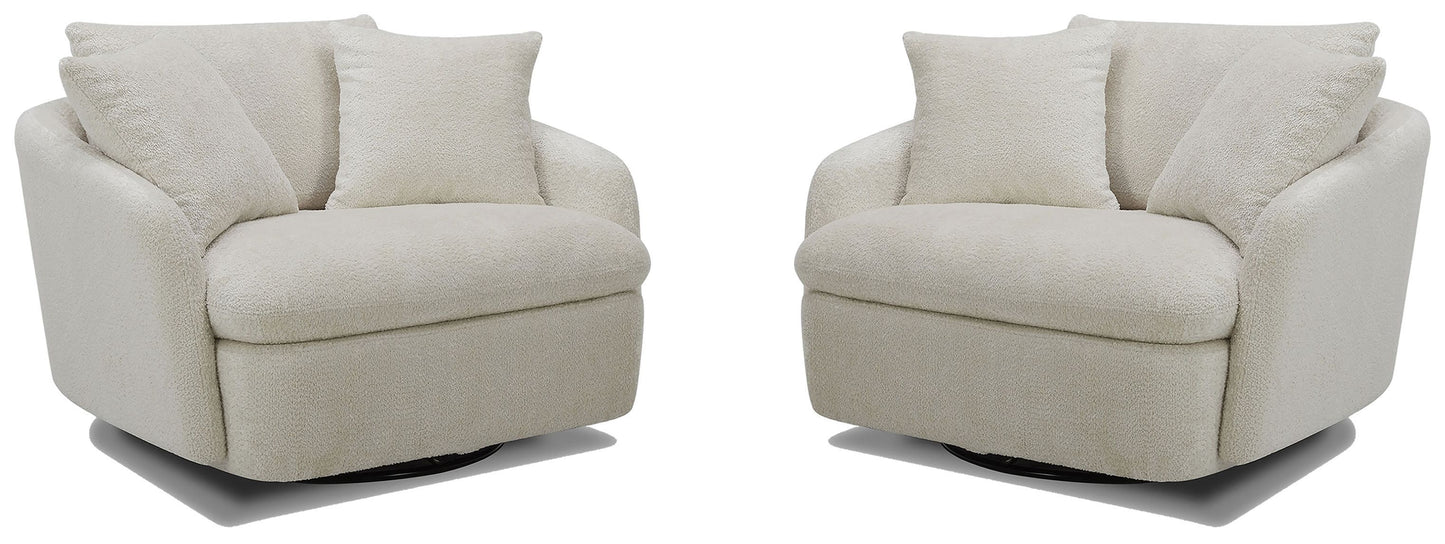 Boomer - Large Swivel Chair with 2 Pillows