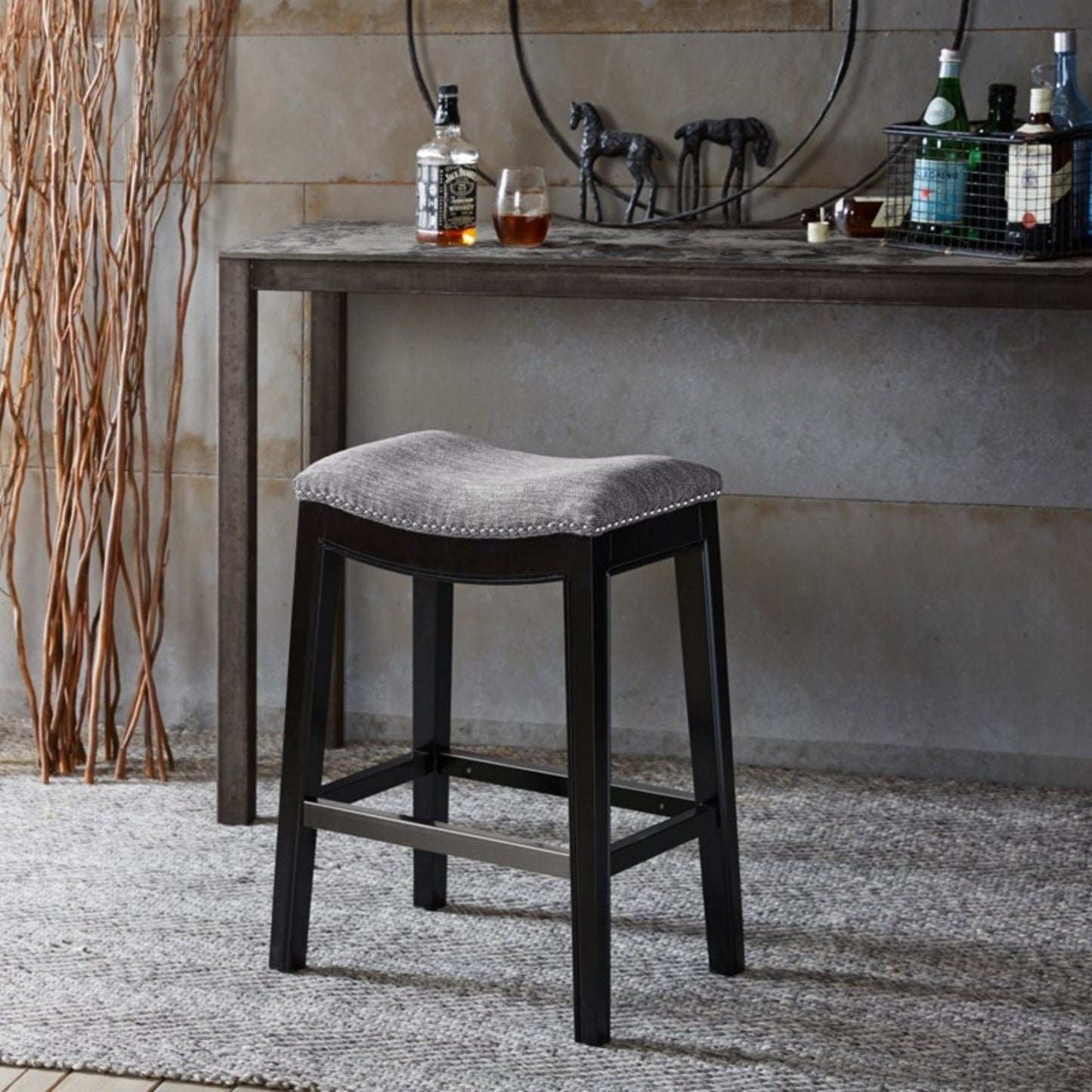Saddle Counter Stool With High Density Foam