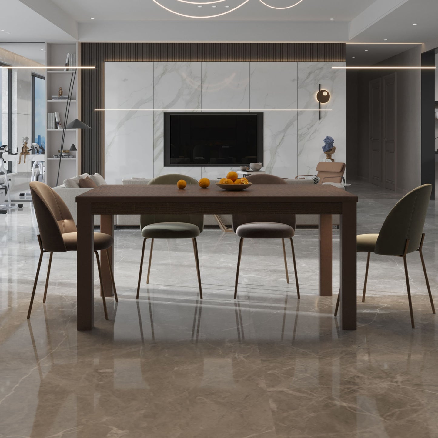 Albany - Solid Wood Dining Table For 6