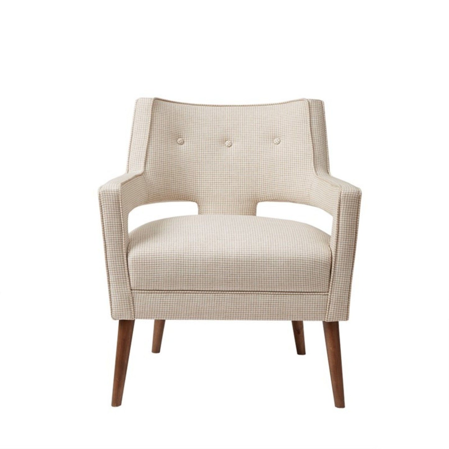 Palmer - Accent Chair Open Arm Design - Cream