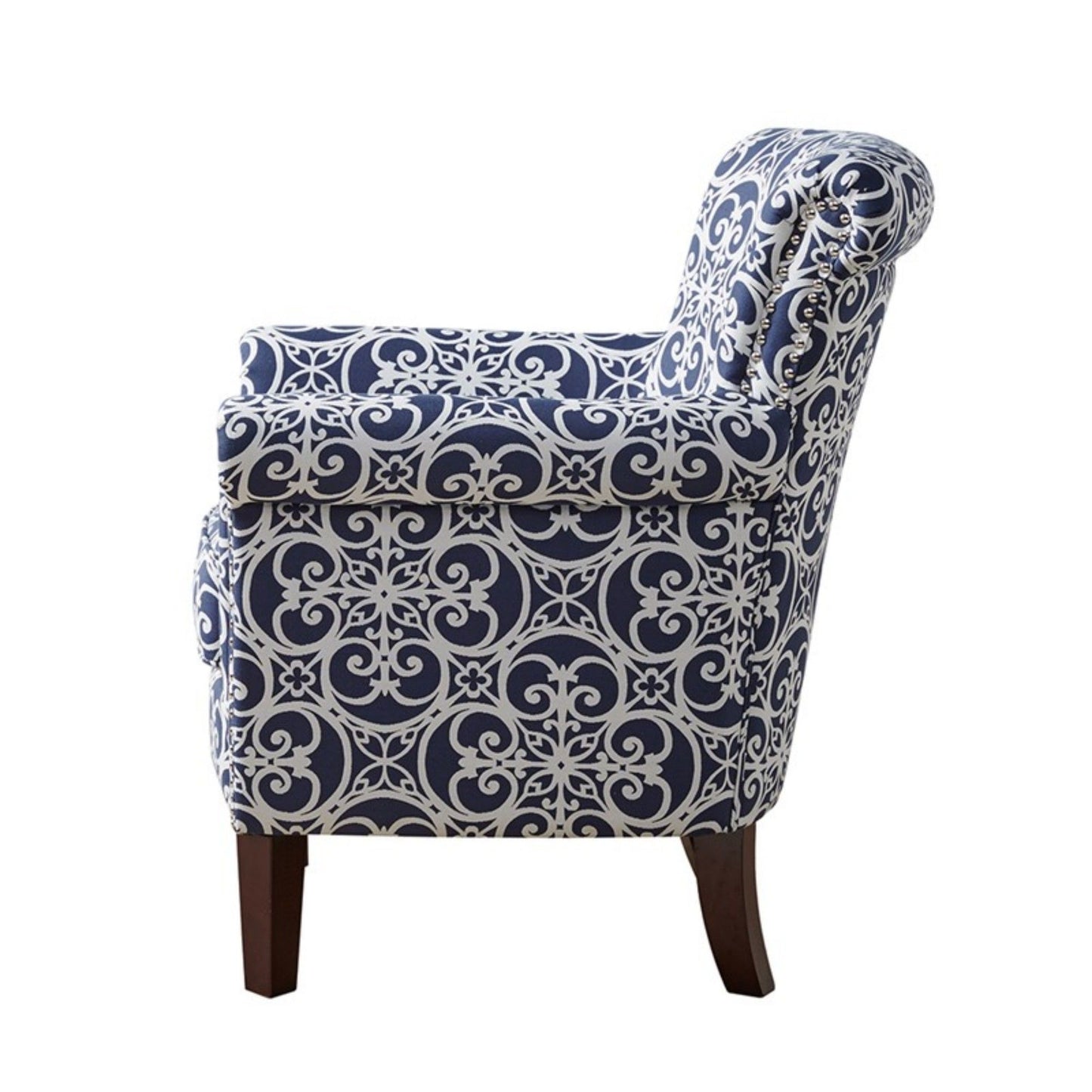 Brooke - Tight Back Club Chair With High Density Foam Cushion - Navy