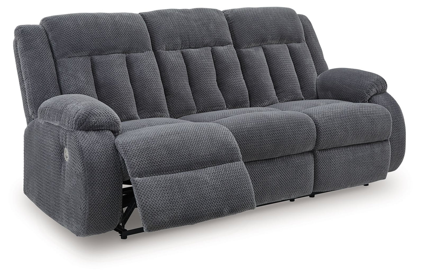 Observation - Steel - Reclining Power Sofa With Drop Down Table