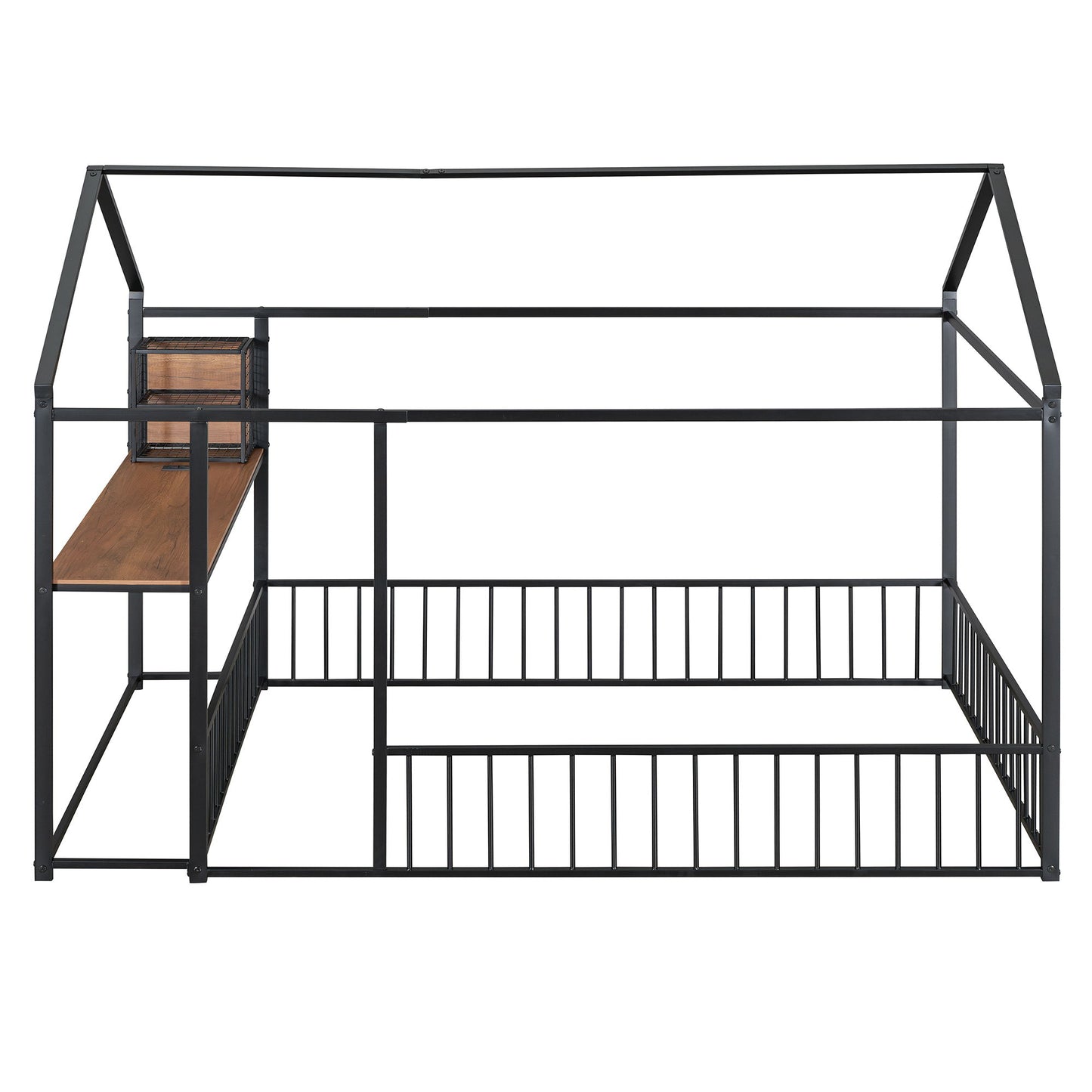 House Frame With Desk, Shelves, Power Outlets And USB Ports