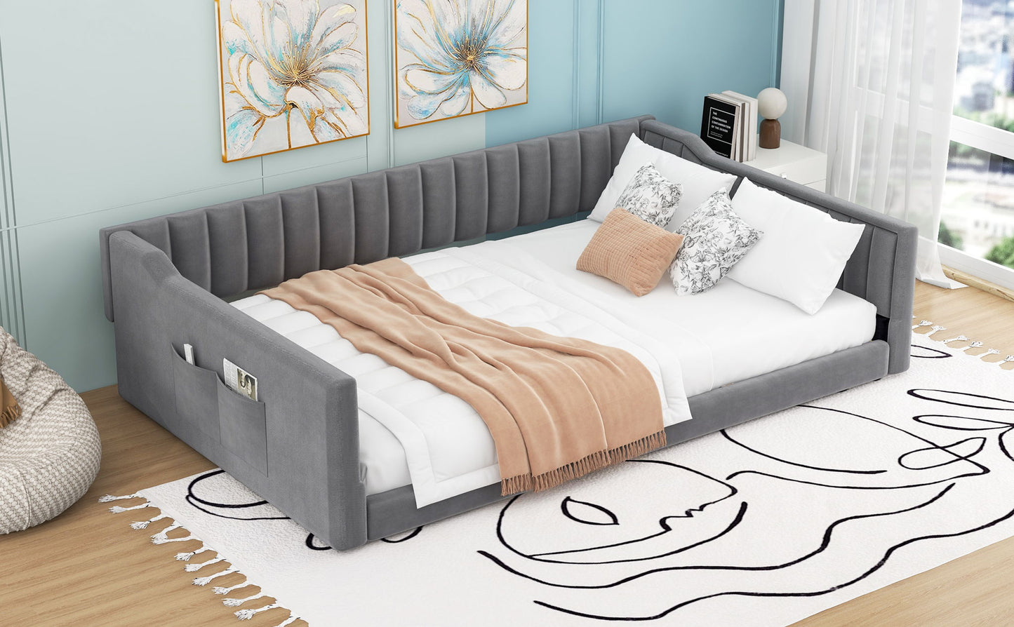 Daybed With Side Storage Pocket