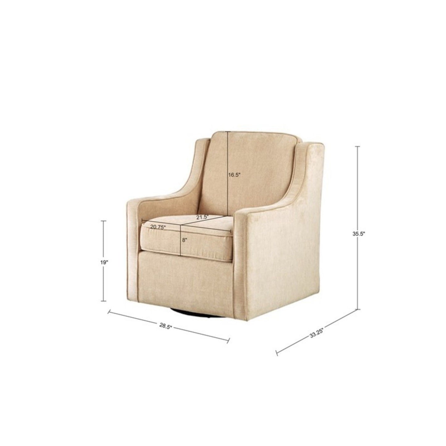 Swivel Chair With 360 Degree Rotation