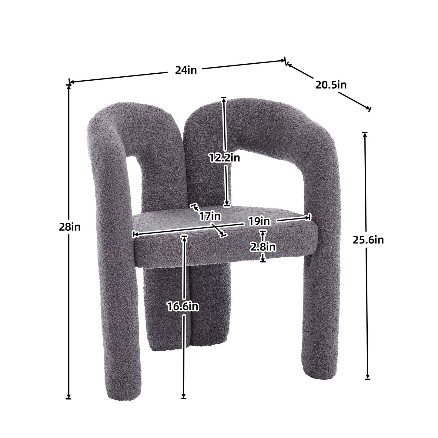 Coolmore Contemporary Designed Accent / Dining Chair With Armrests
