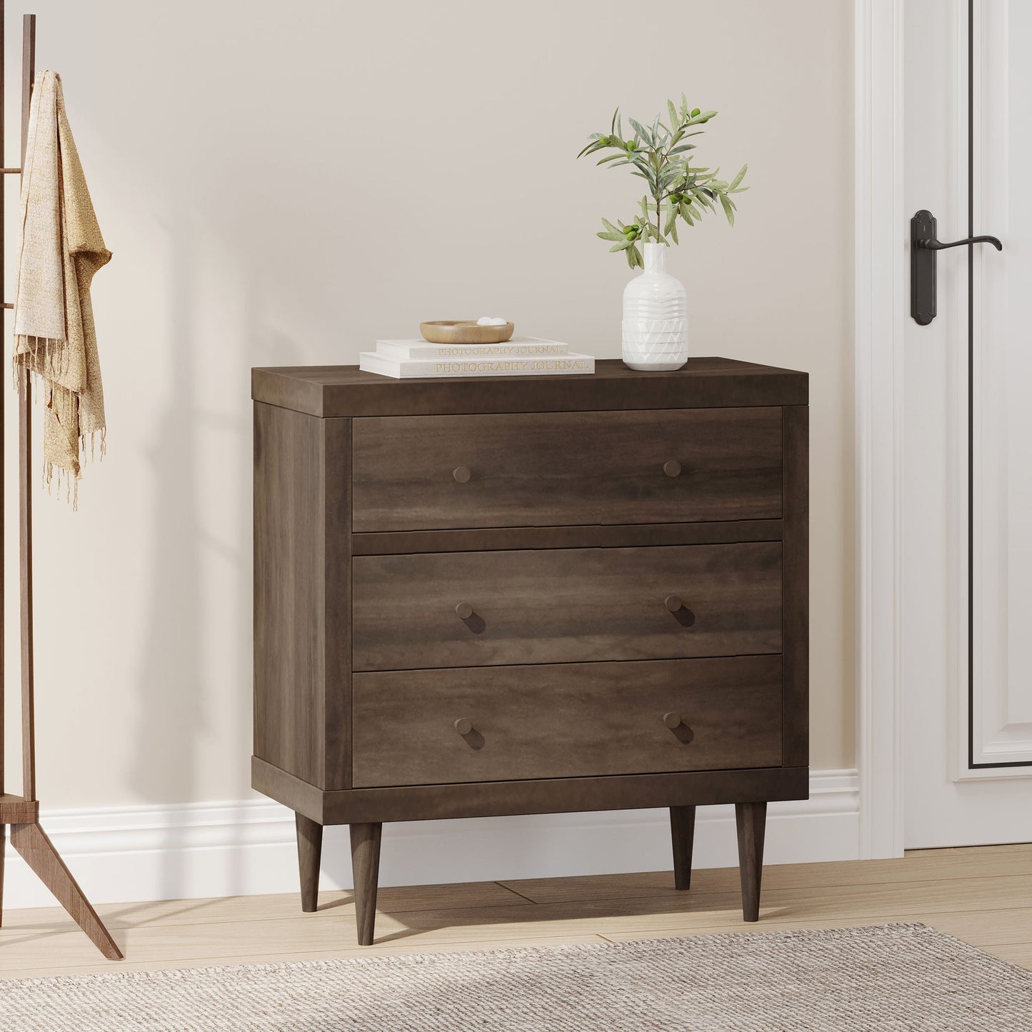 Nystrom - Mid Century Modern 3 Drawer Chest