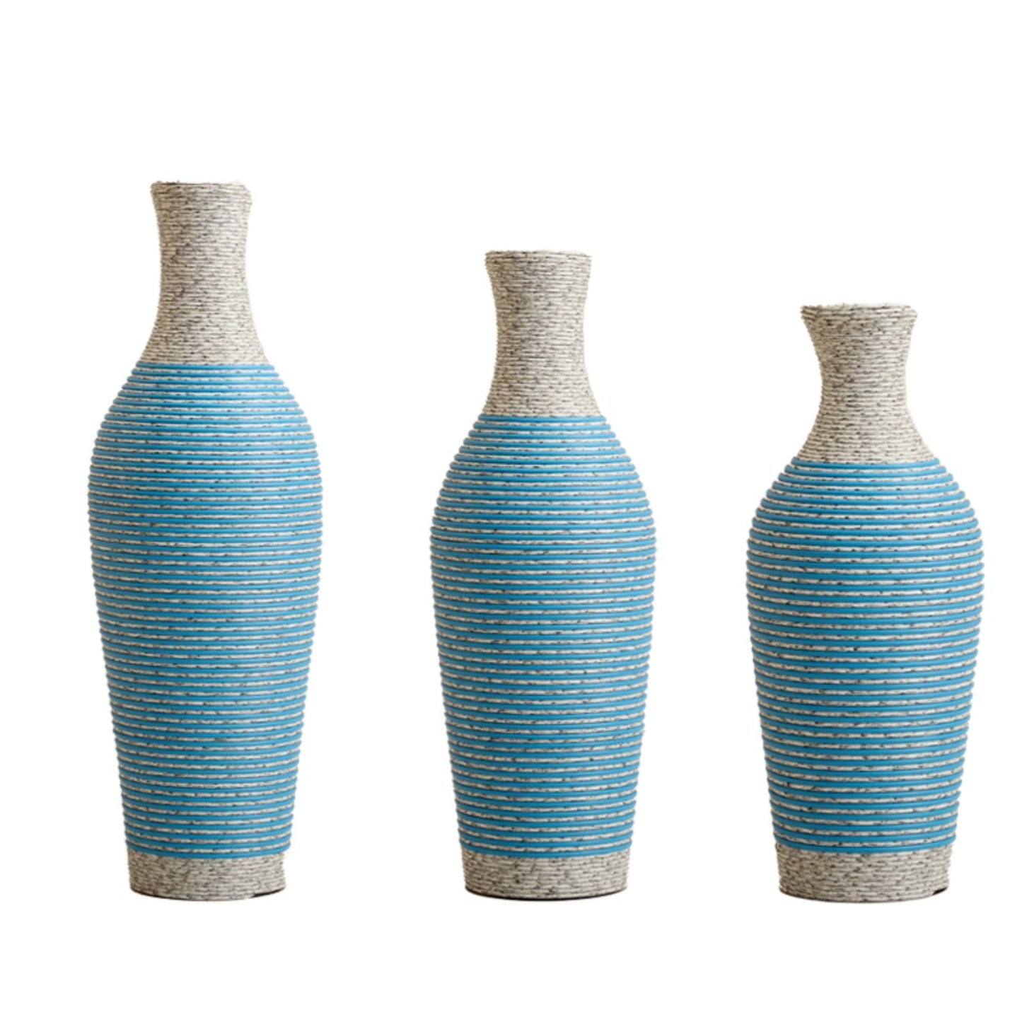Classic And Neat Floor Vase, High Independent Flower Stand (Set of 3)