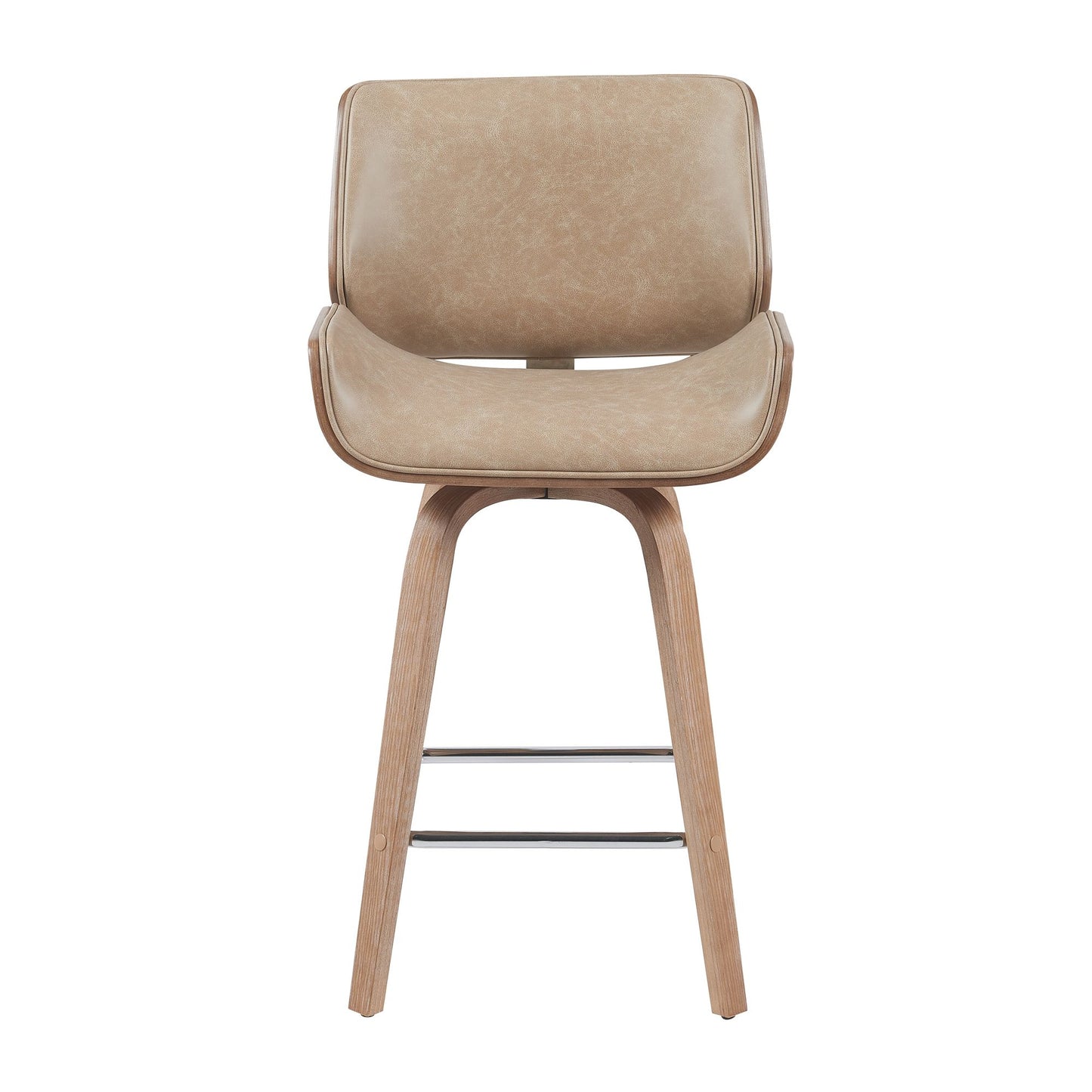 Tyler - Swivel Bar Stool - Light Brown