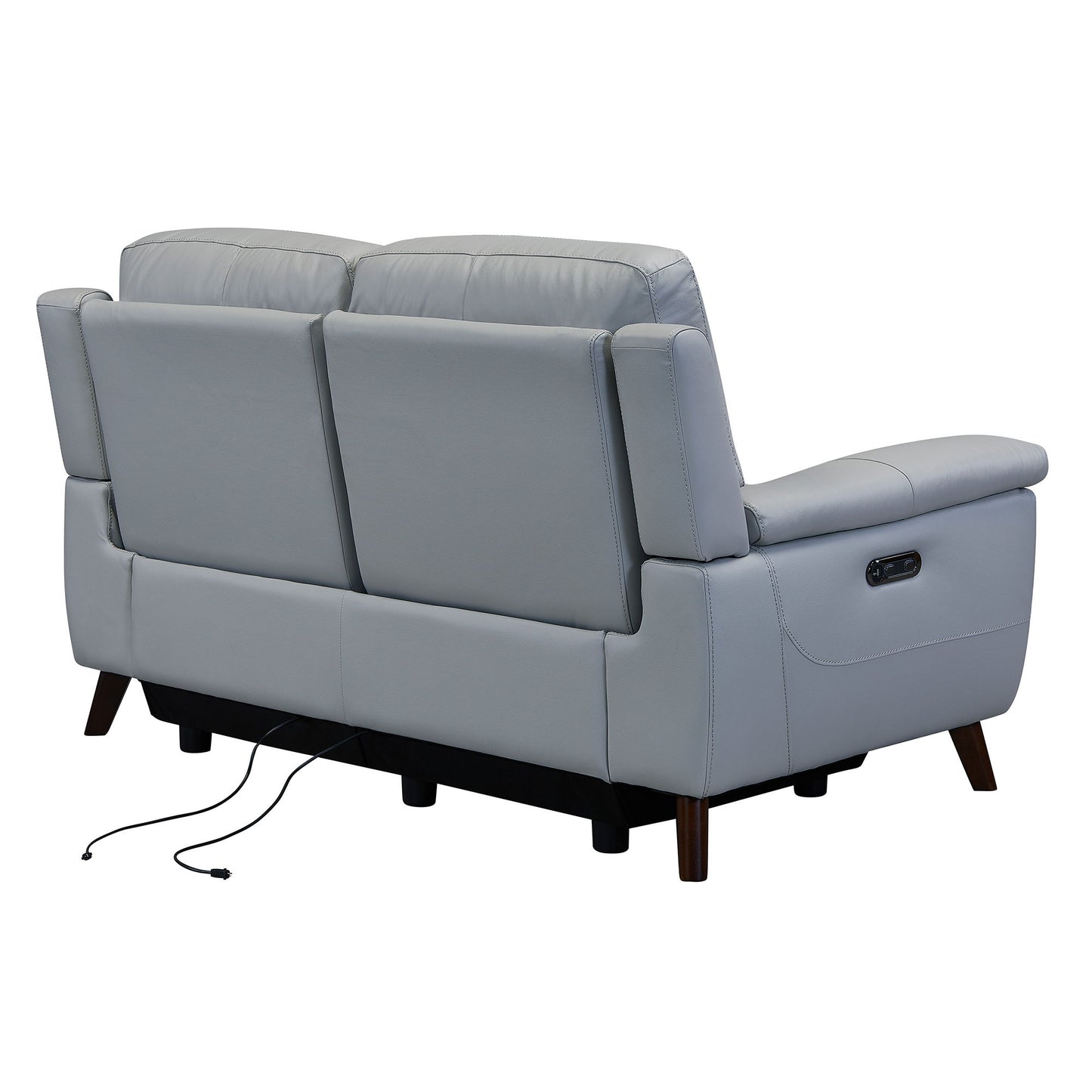 Lizette - Loveseat - Dark Brown / Dove Gray