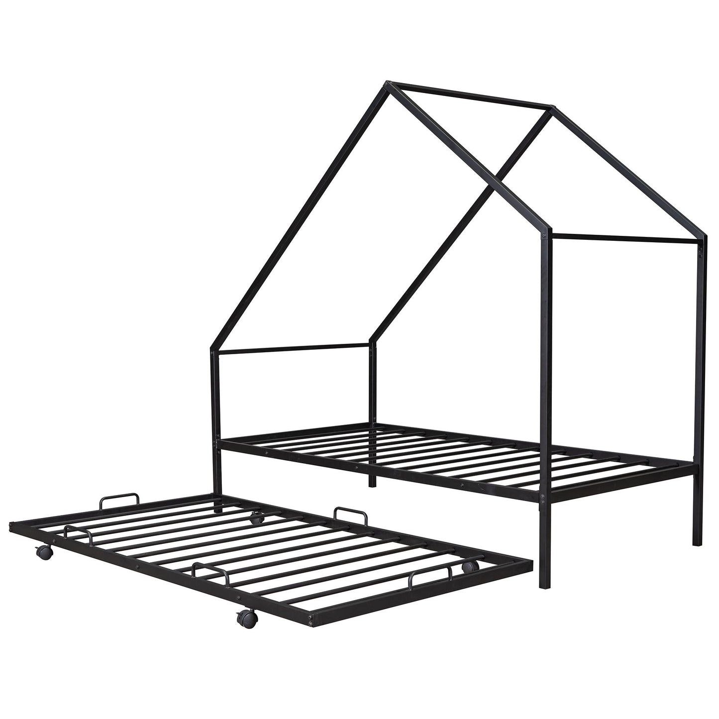 House Bed With Trundle