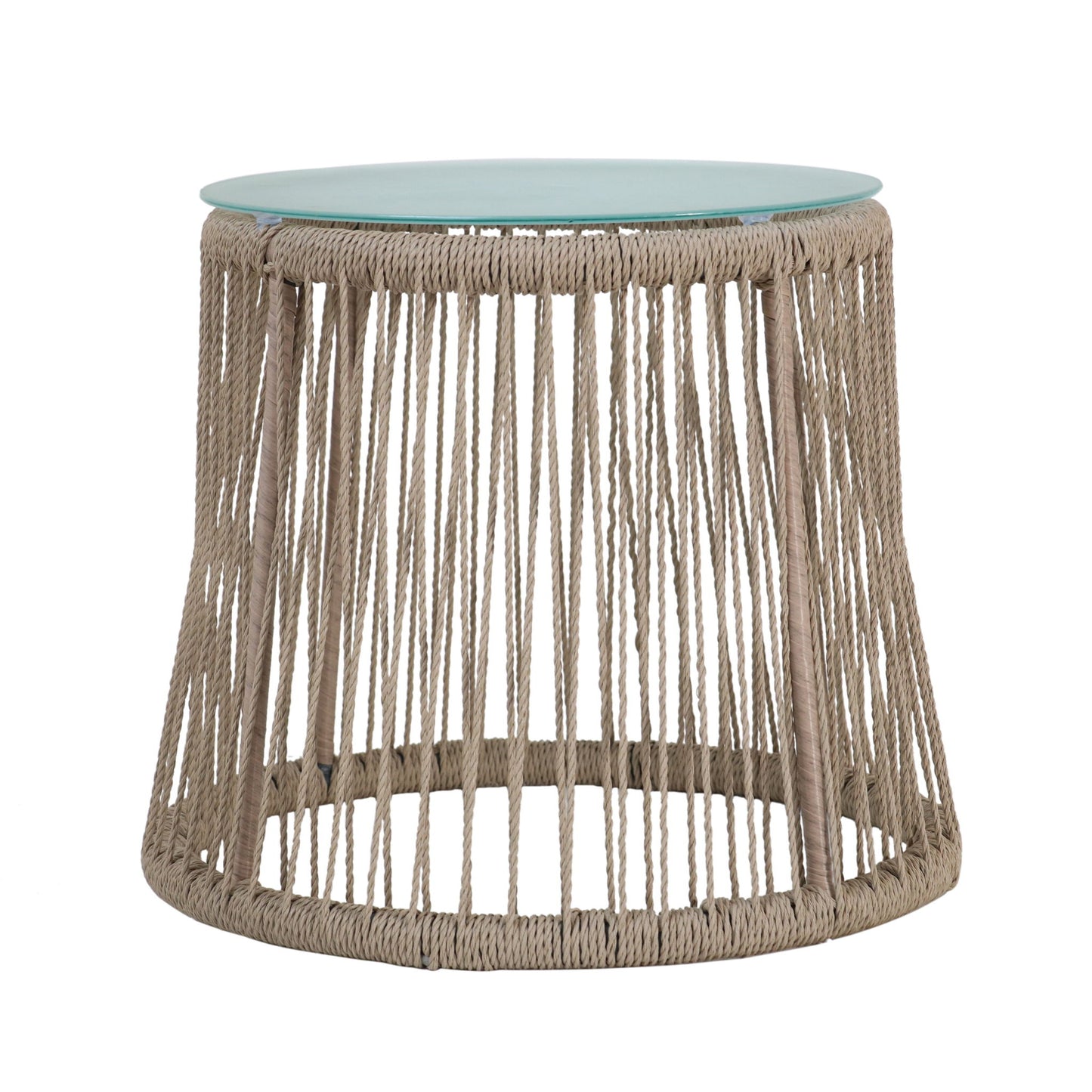 Boho Southport - Side Table With Glass Top