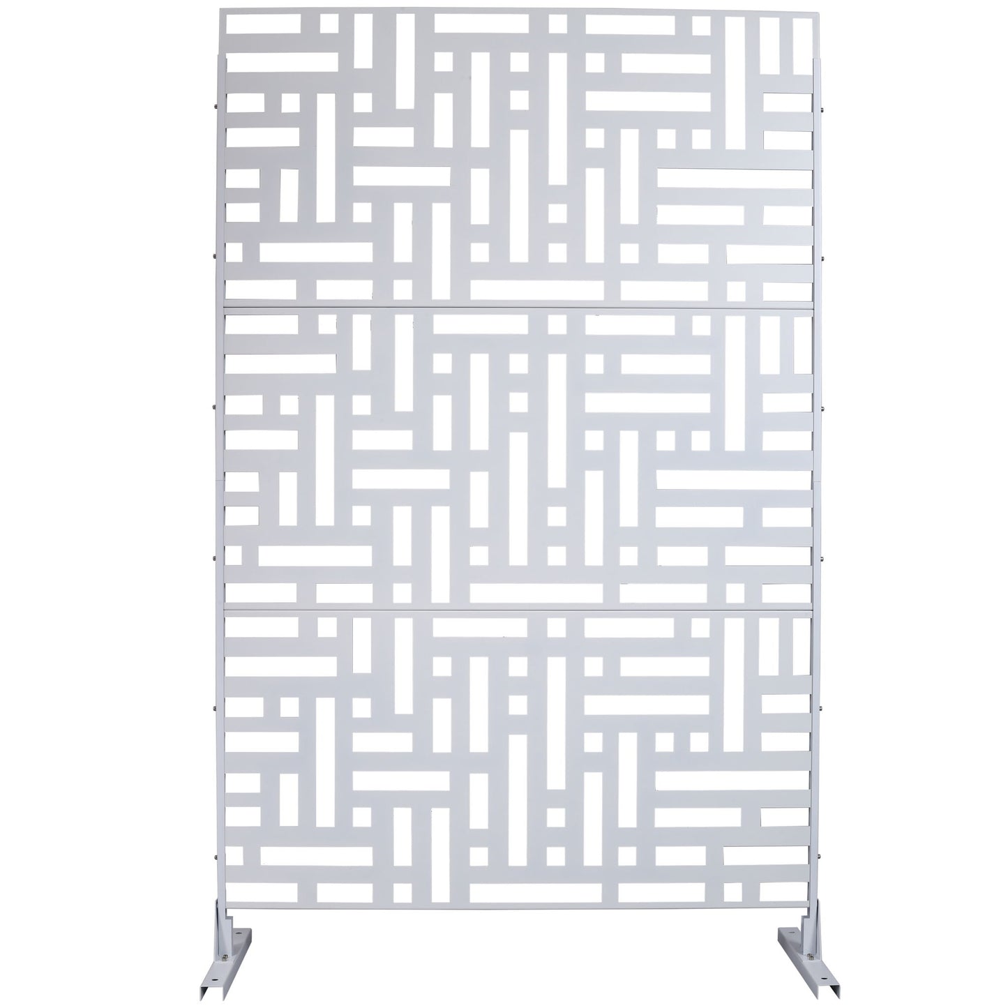 Decorative Freestanding Metal Privacy Screen For Indoor & Outdoor Use