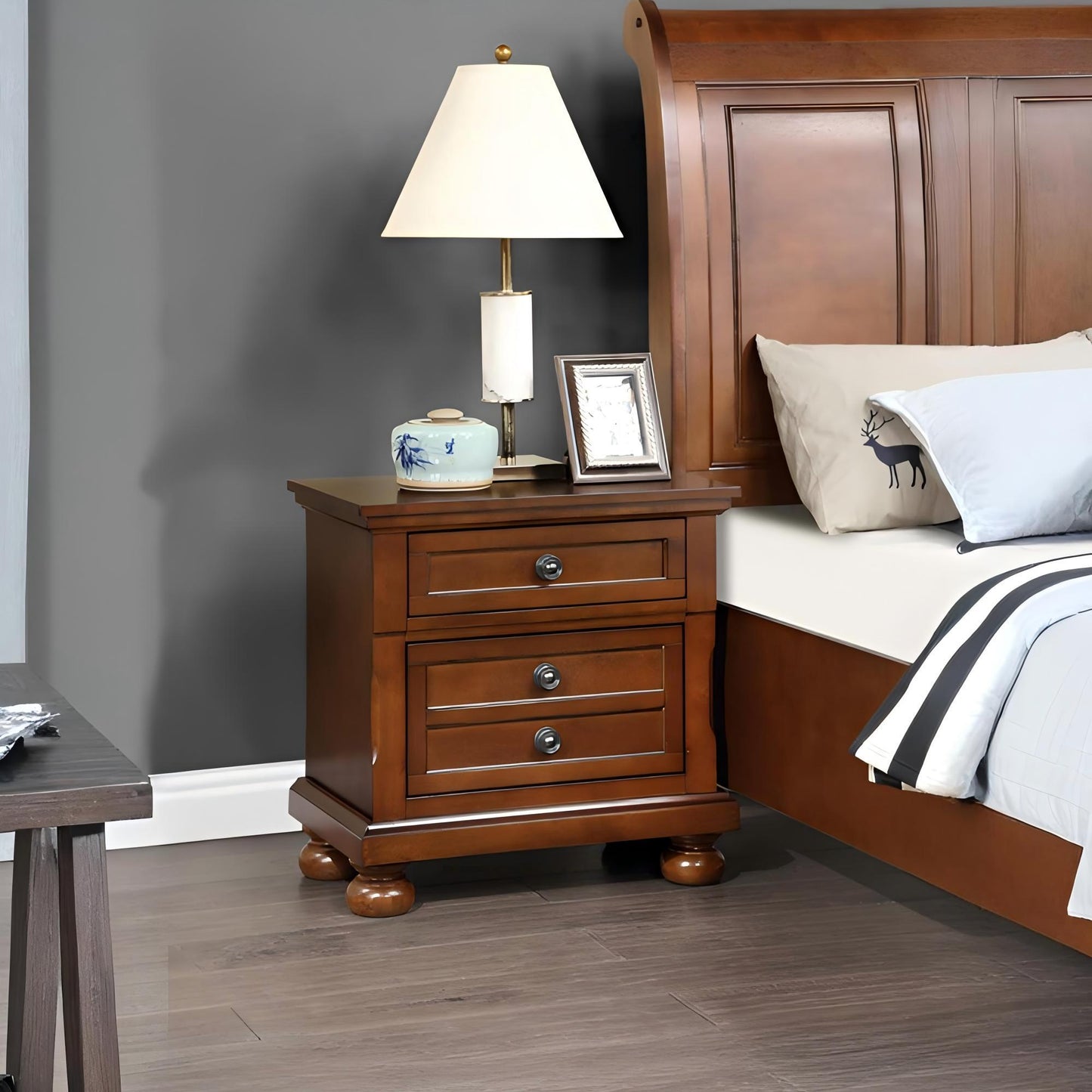 Meade - Nightstand - Cherry