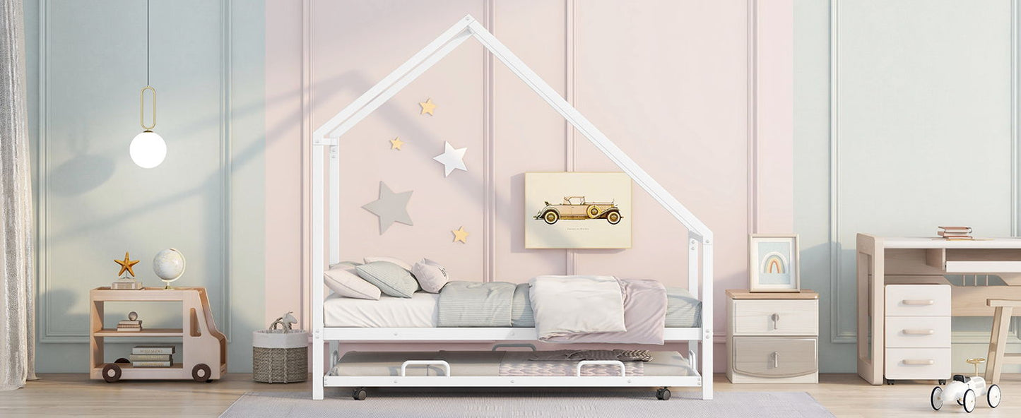 House Bed With Trundle