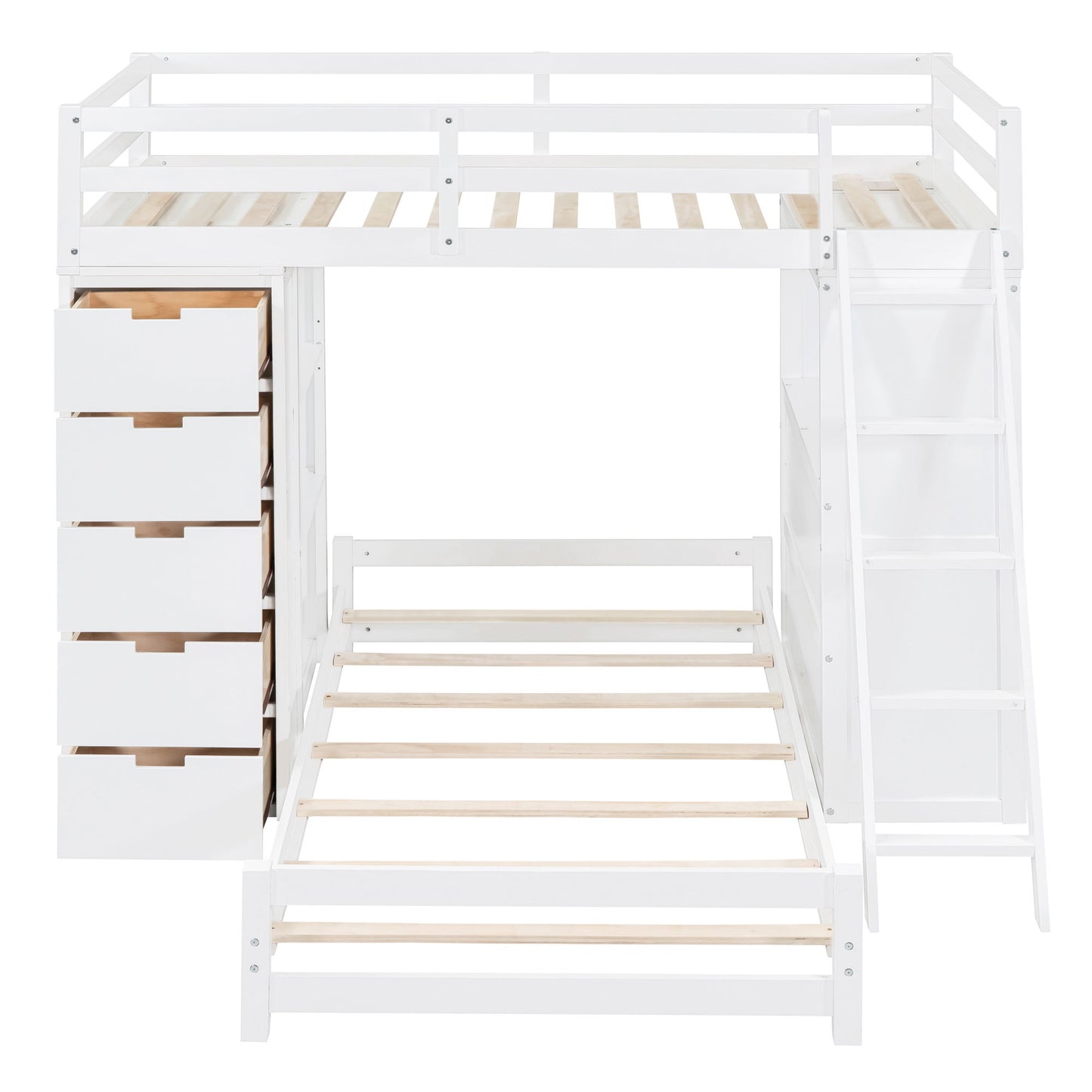 Bunk Bed With LED Light And USB Ports