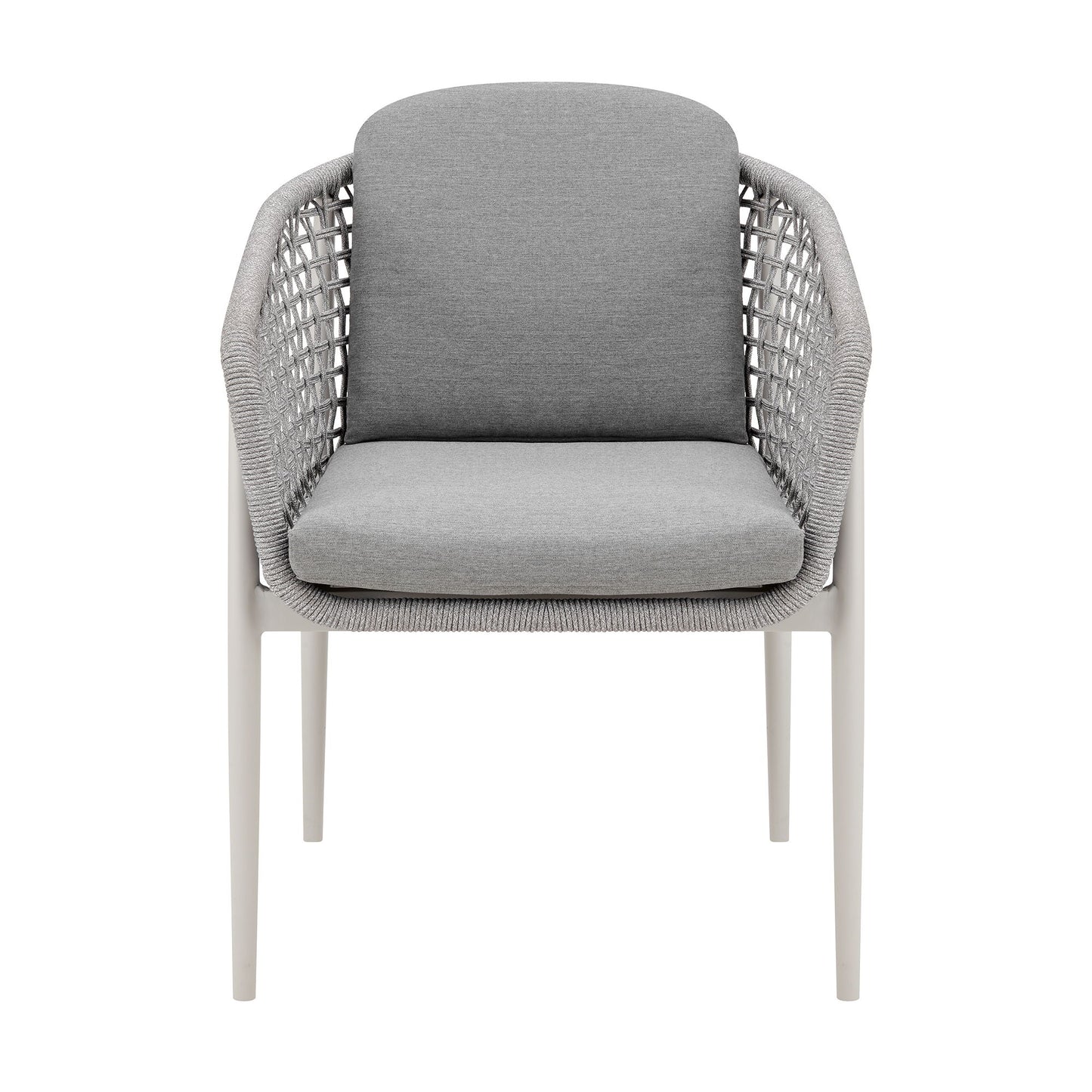 Rhodes - Outdoor Patio Dining Chair (Set of 2) - Light Gray