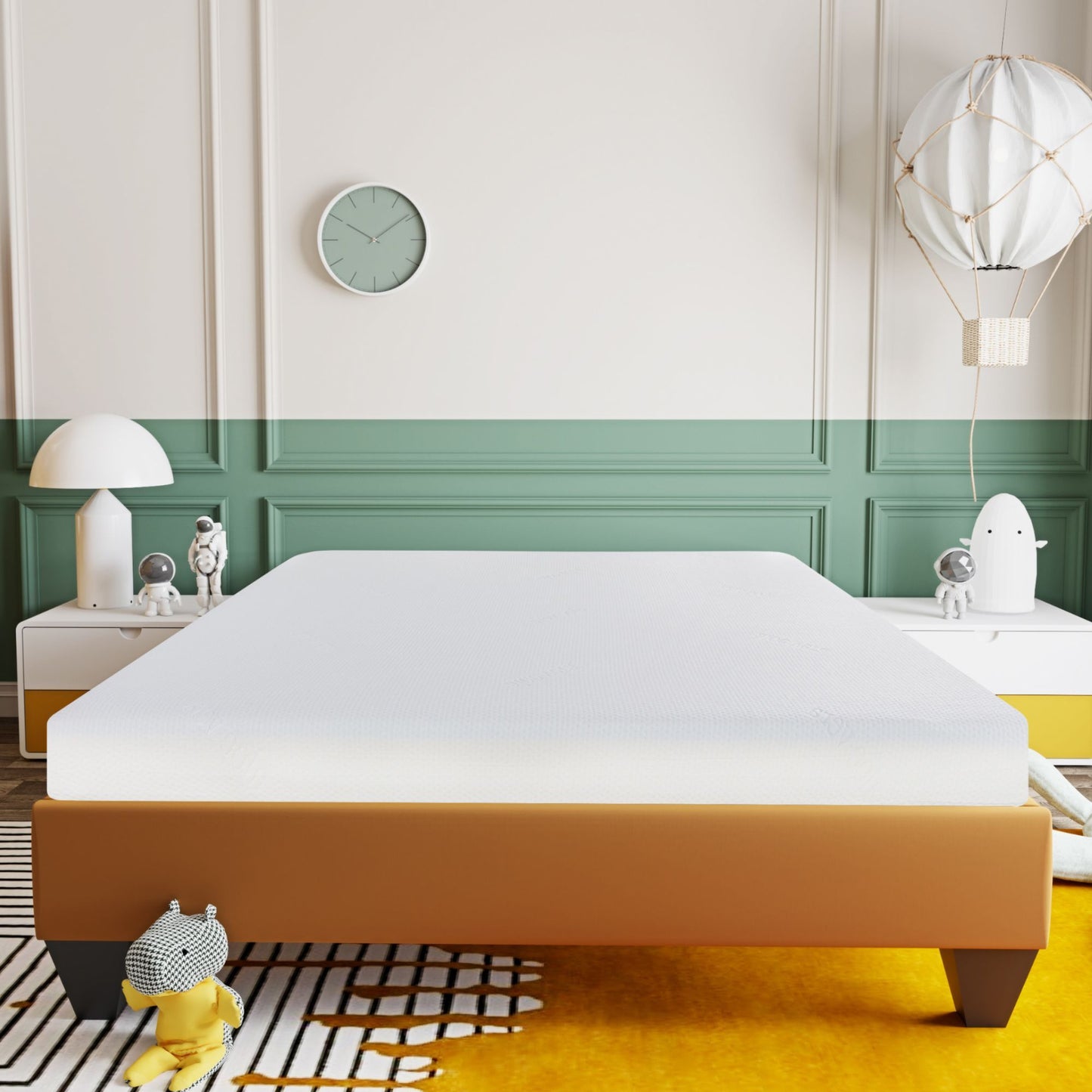 6" Firm Full Size Gel Memory Foam Mattress With Cooling Technology - White