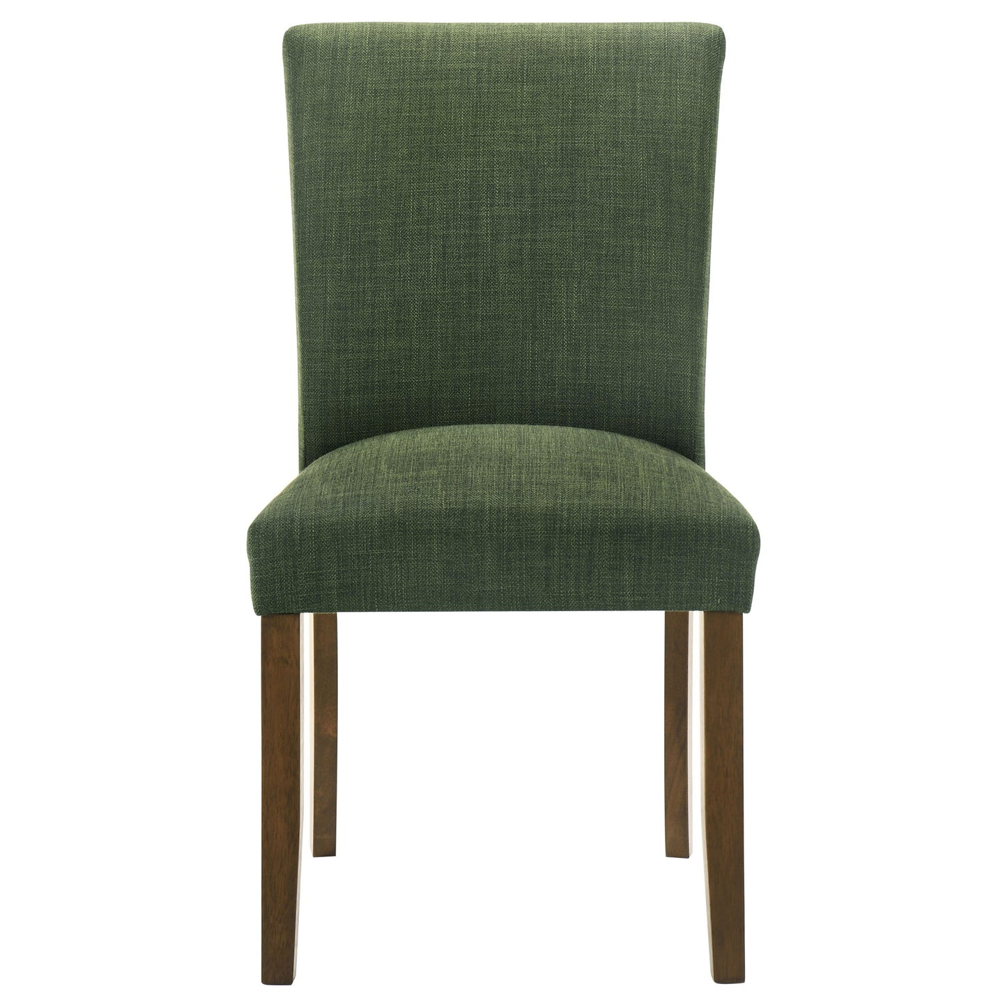 Luxe Upholstered Dining Side Chairs With Gently Curved Back (Set of 2)