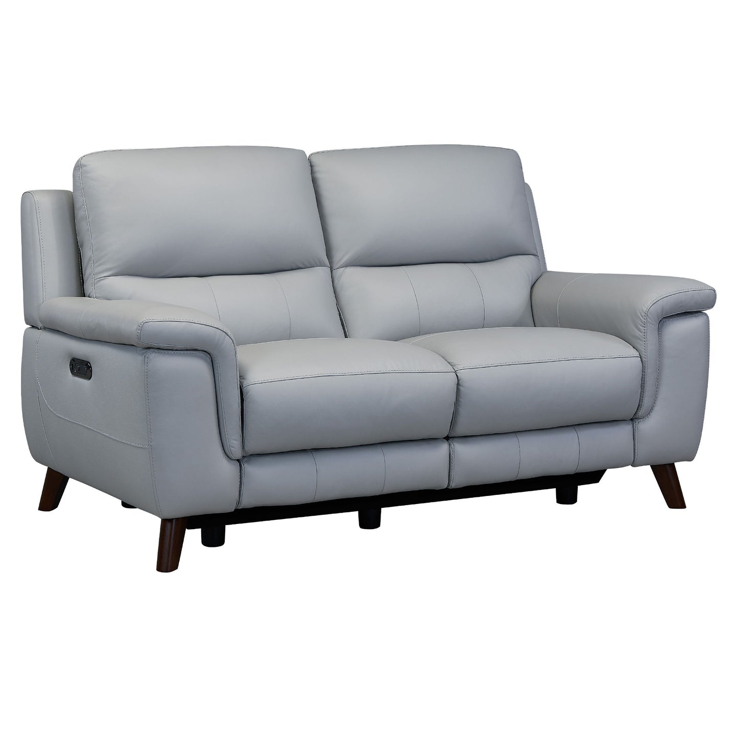Lizette - Loveseat - Dark Brown / Dove Gray