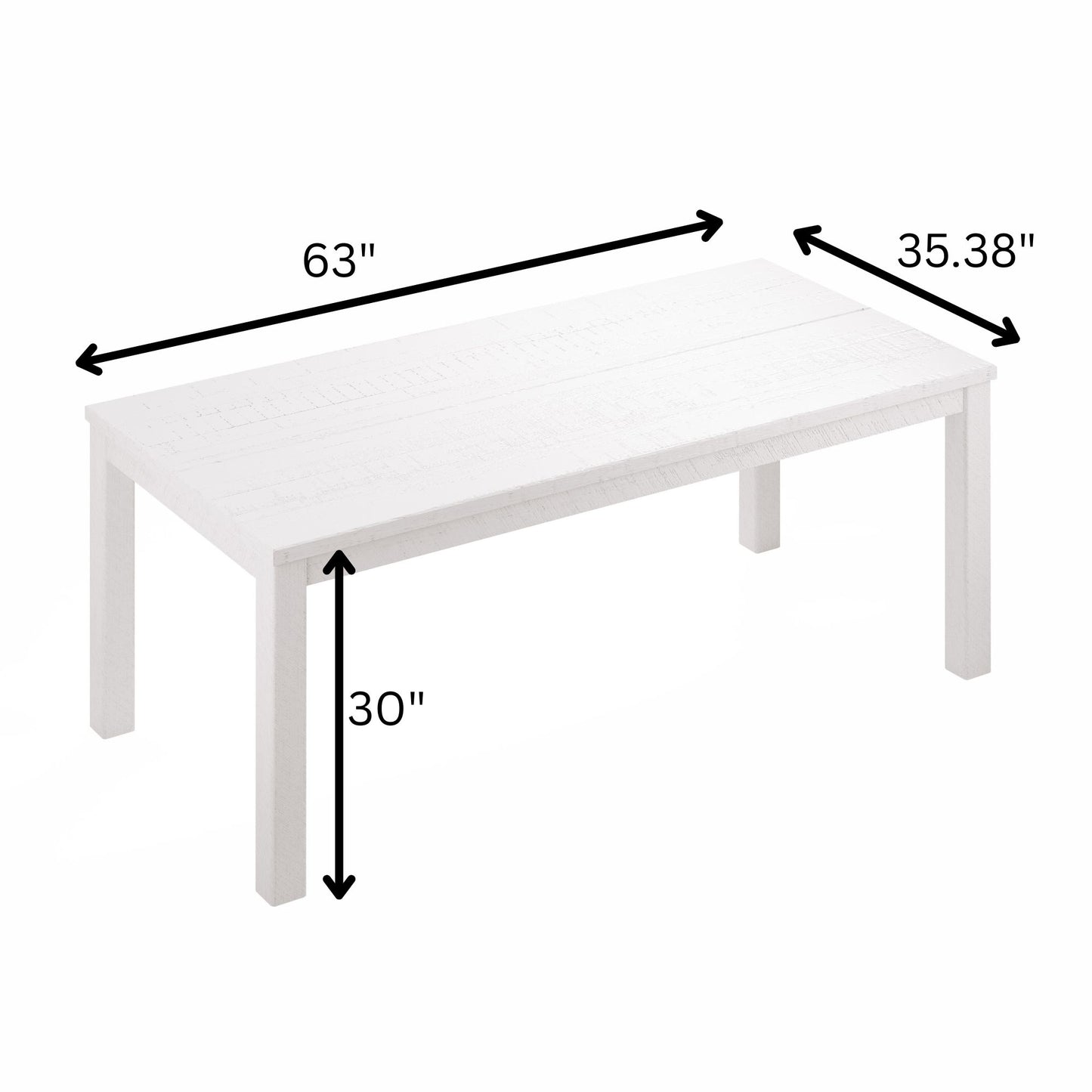 Albany - Solid Wood Dining Table For 6