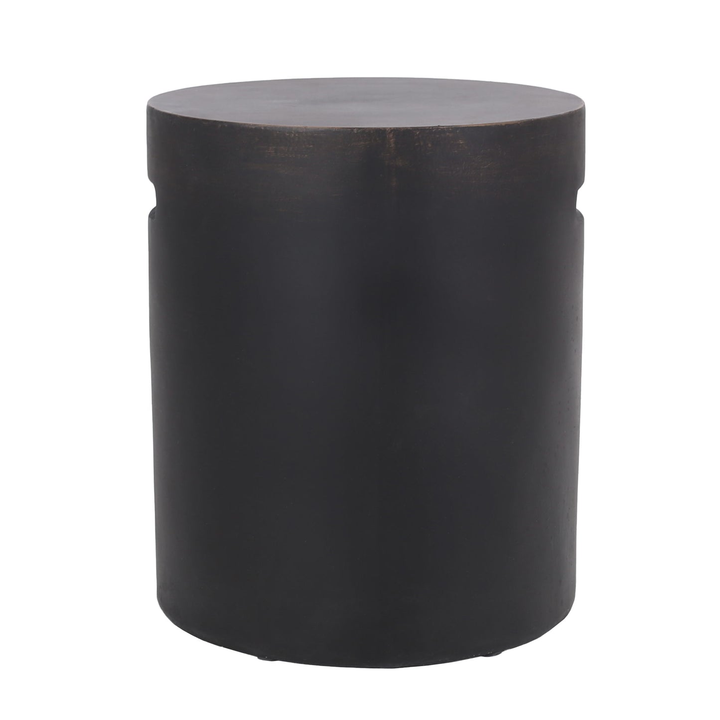 Outdoor End Table With Cutout Handle - Copper