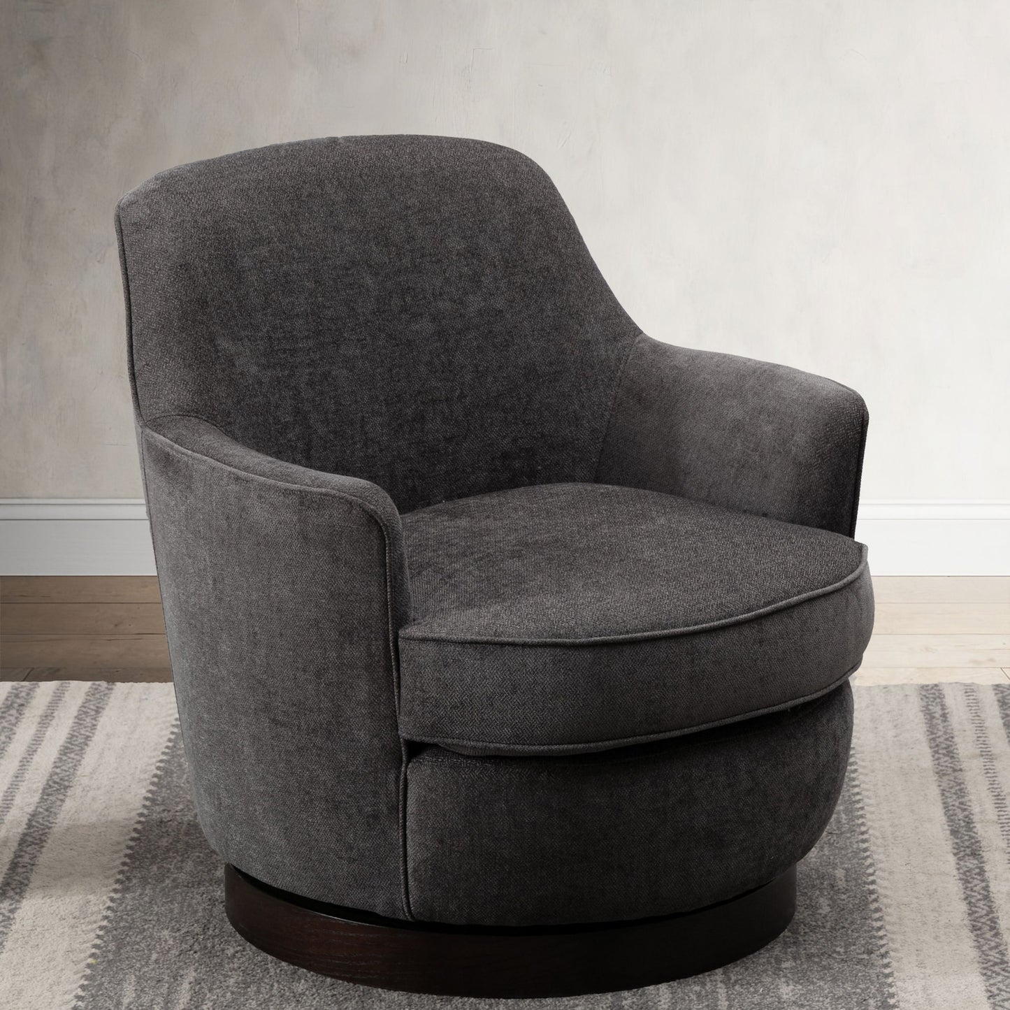 Richfield - Swivel Chair - Charcoal Gray